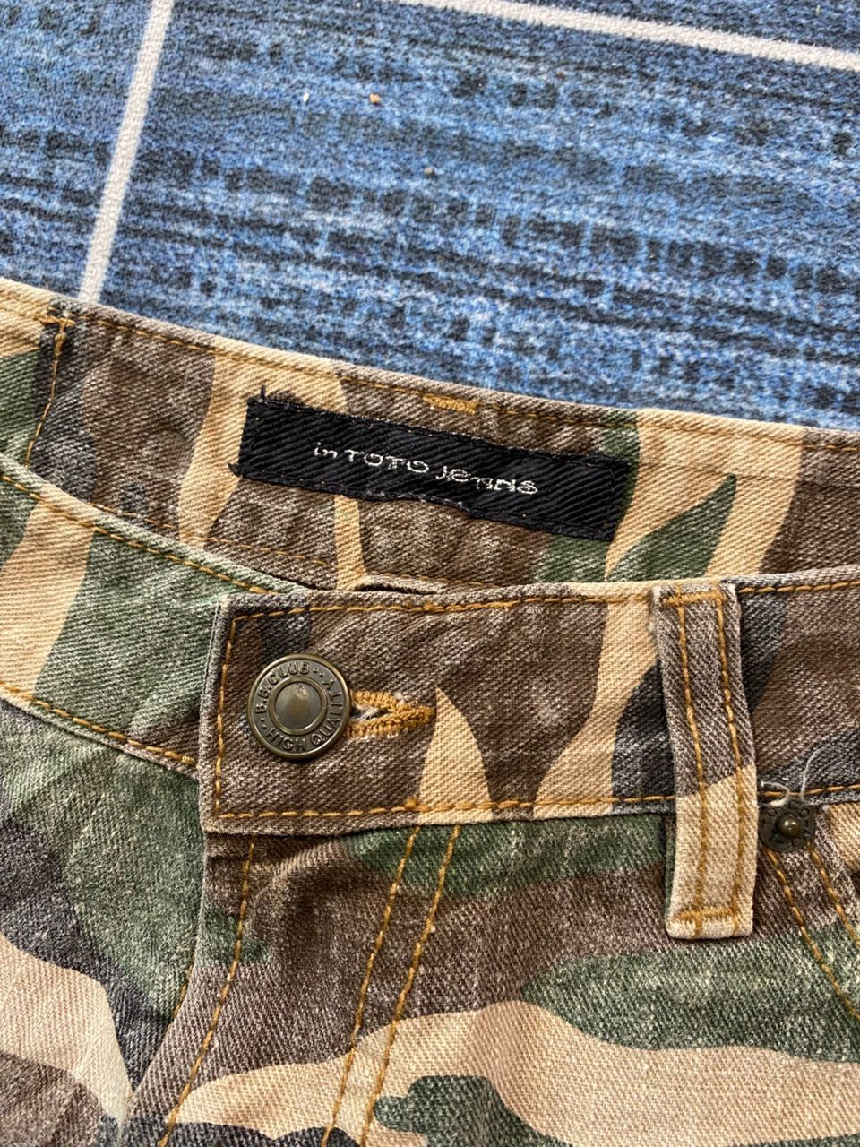 Hysteric Glamour × Japanese Brand × Le Grande Bleu (L.G.B.) In Toto Jeans Distressed Camo Size US 30 / EU 46 - 3 Thumbnail