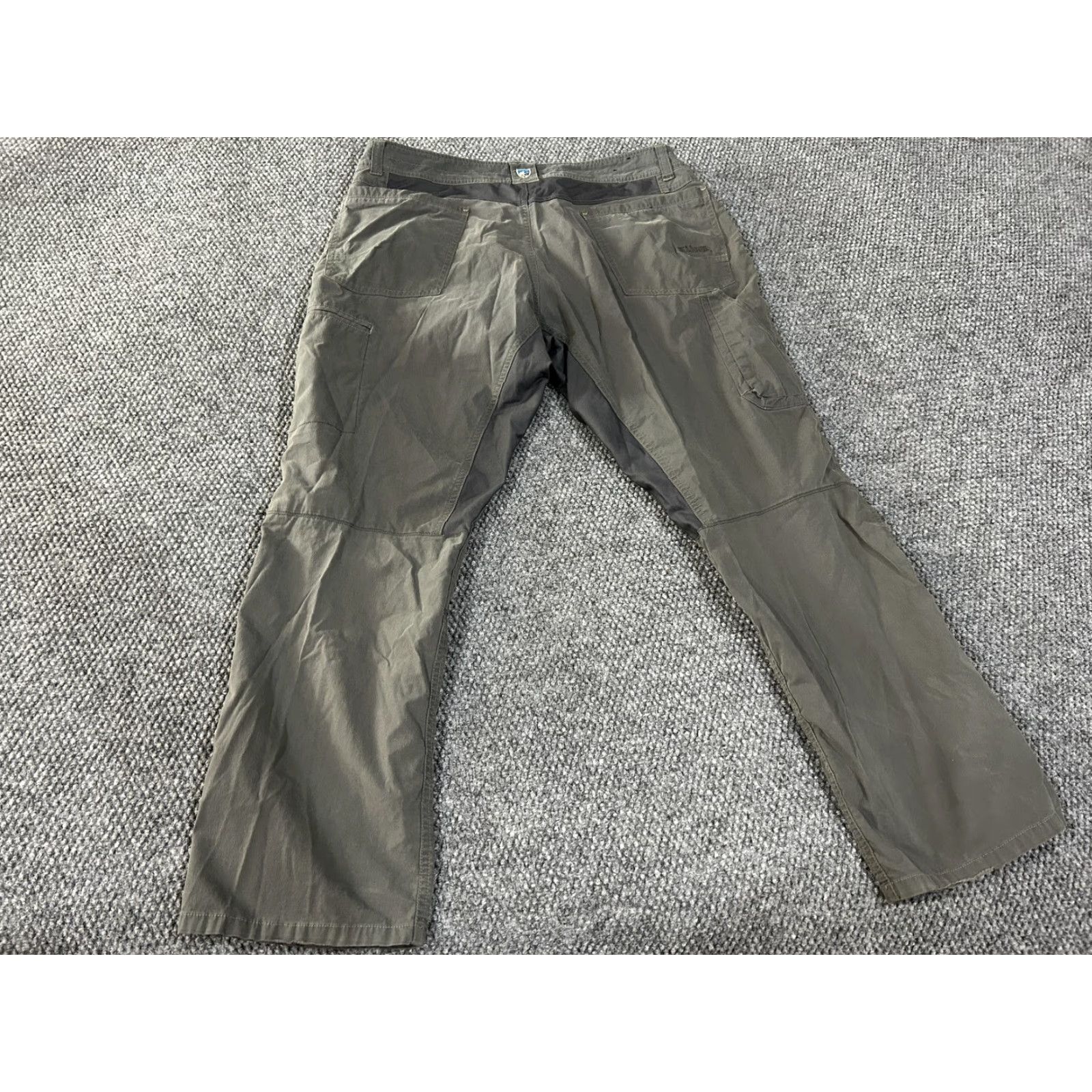 Vintage Kuhl Mens Cargo Pants 36x30 Gray Stretch Outdoor Hiking Travel Workwear Casual Five-Pocket Design Size US 36 / EU 52 - 7 Thumbnail