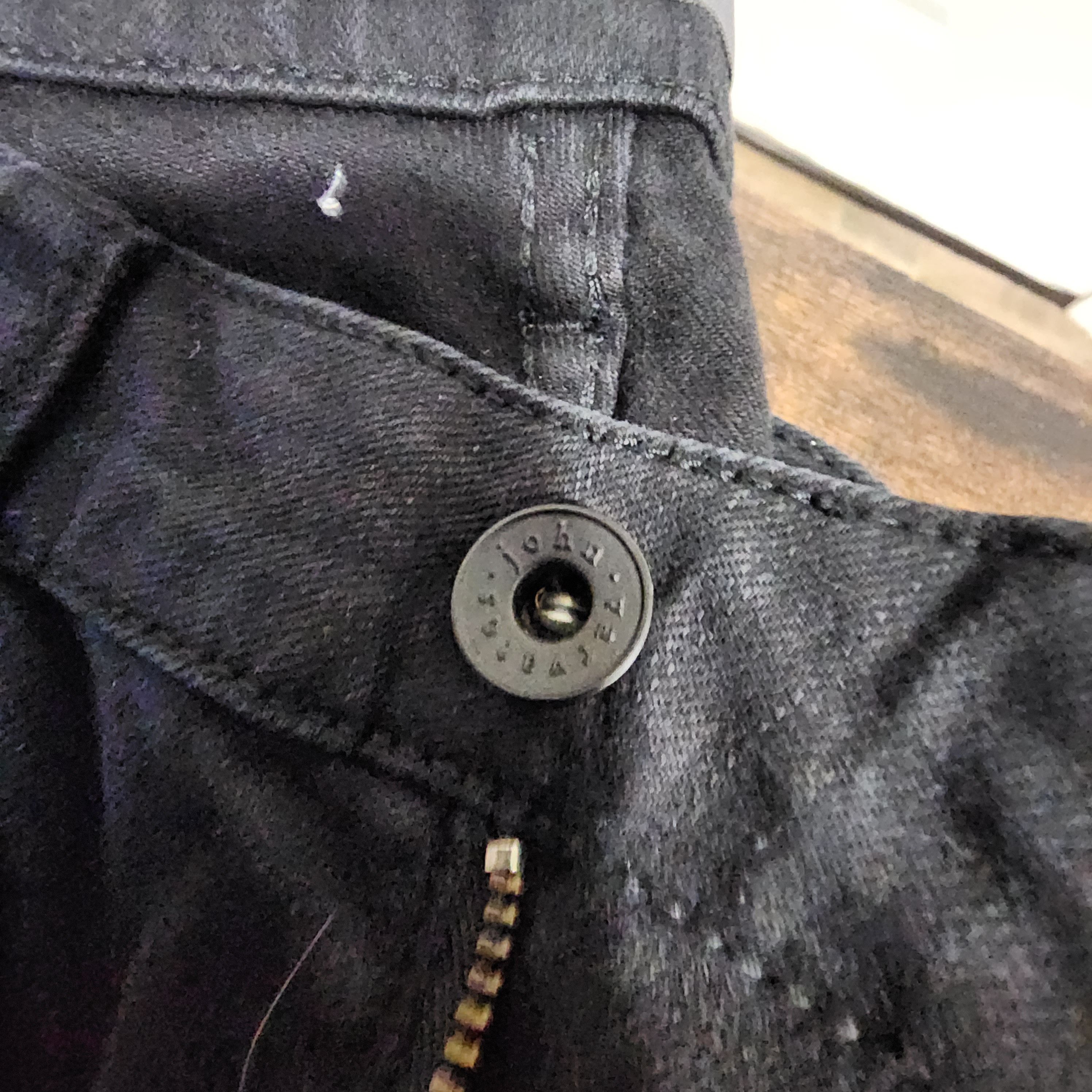 John Varvatos John Varvatos Black Slim Jeans Sashiko Pocket Detail Denim Size US 28 / EU 44 - 7 Thumbnail