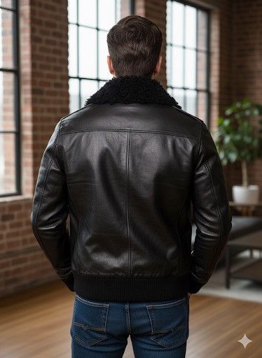 NO ID NO ID A2 LEATHER JACKET FUR NECK LINING REMOVEABLE Size US S / EU 44-46 / 1 - 4 Thumbnail