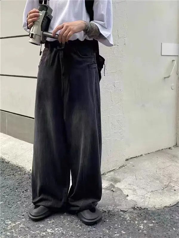 Japanese Brand VIBE High Street Retro Casual Loose Wide Leg Jeans Size US 34 / EU 50 - 2 Thumbnail