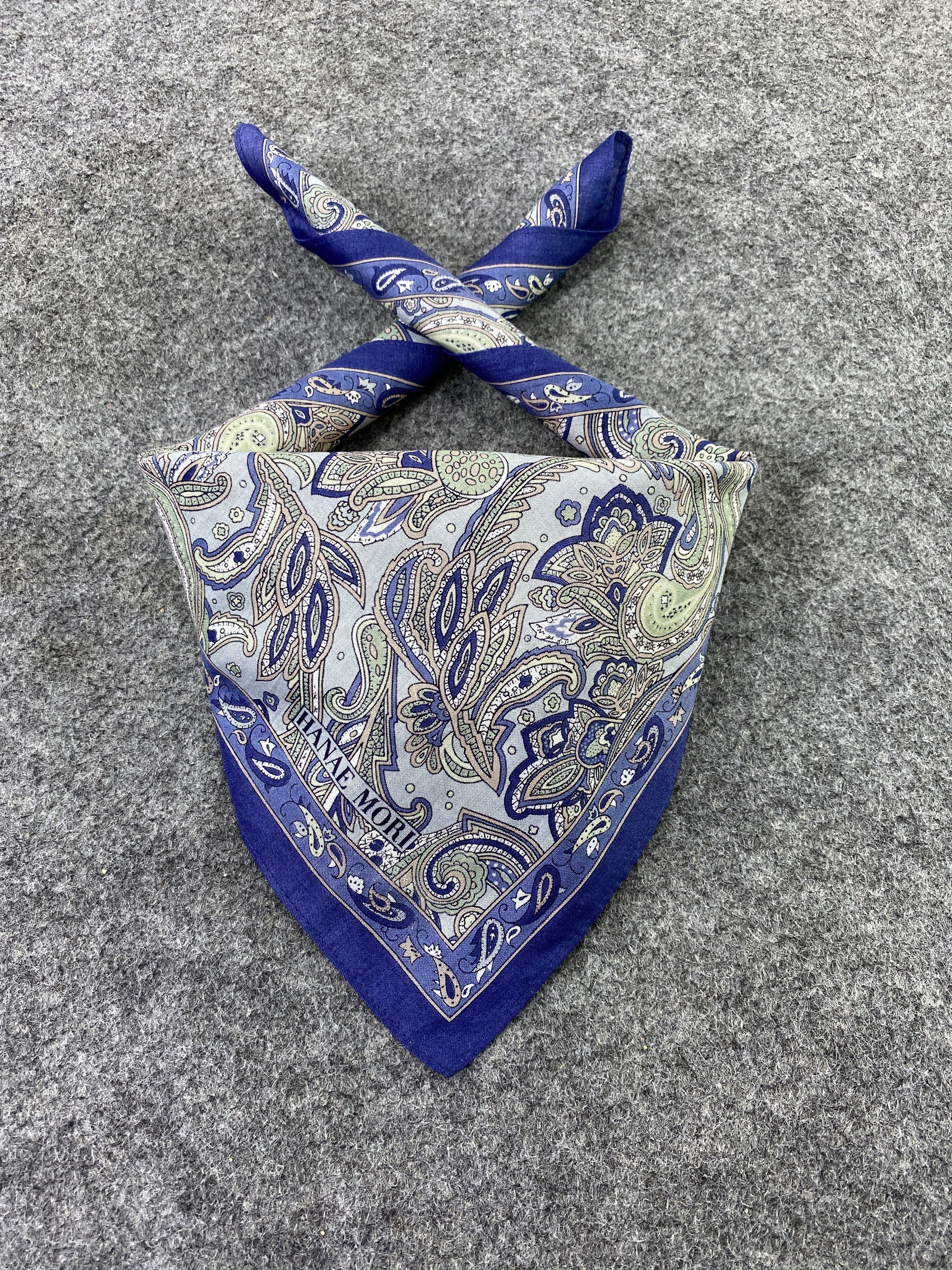 Hanae Mori × Vintage Hanae Mori Paislee Handkerchief / Bandana / Neckerchief-B212 Size ONE SIZE - 2 Thumbnail