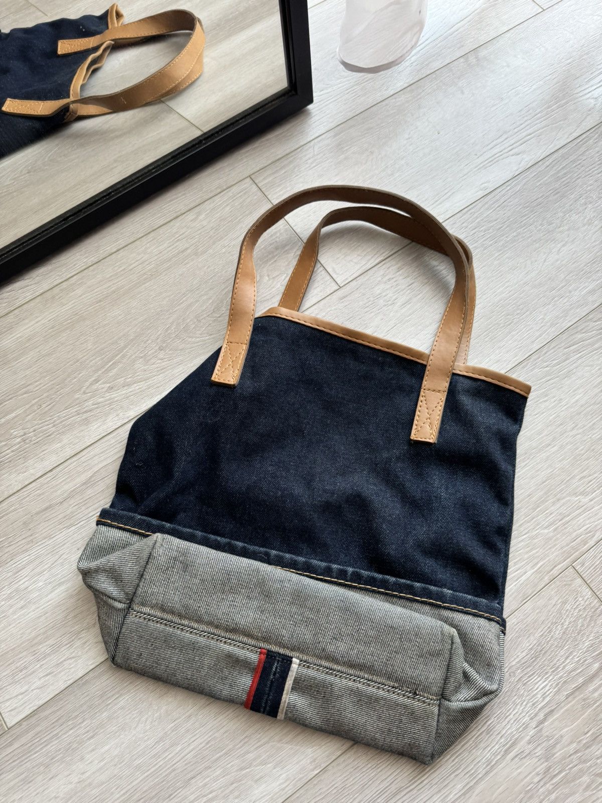 Evisu Vintage Evisu Denim Bag Shoulders Y2K Size ONE SIZE - 6 Thumbnail