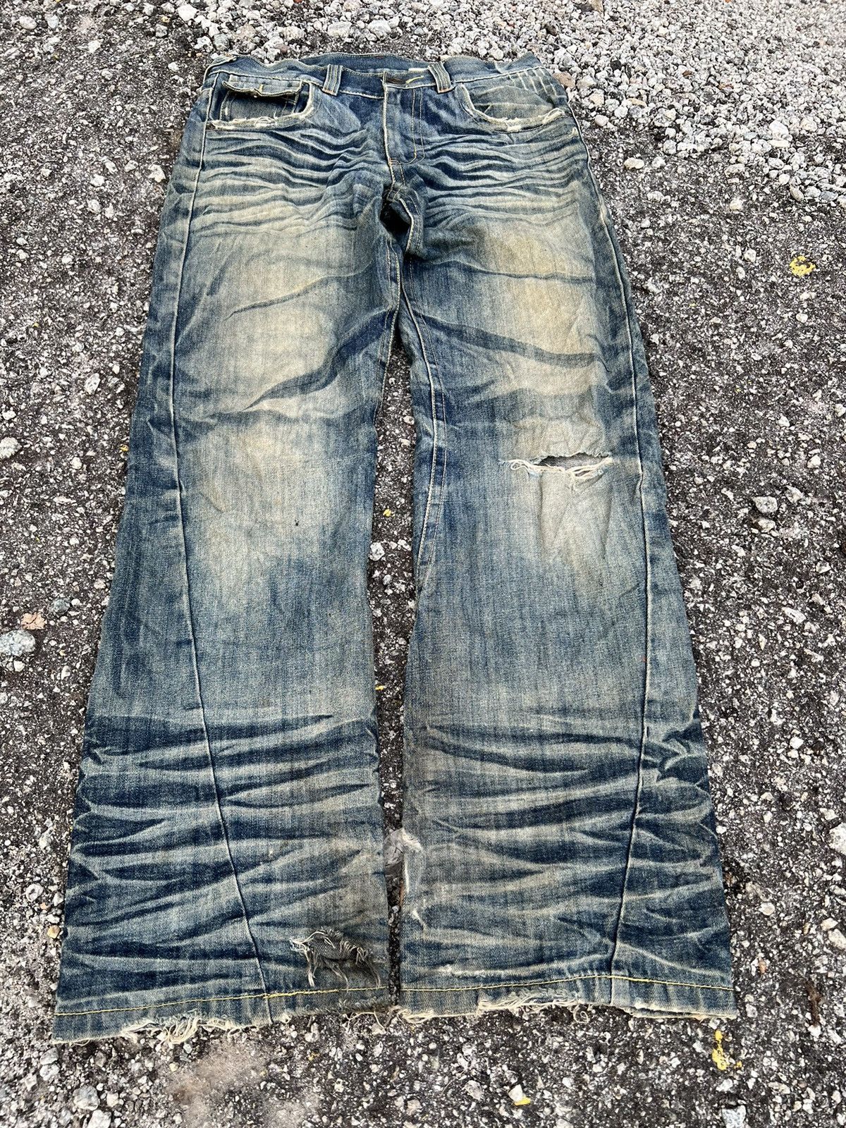 Abercrombie & Fitch VTG ABERCROMBIE & FITCH DISTRESSED JEANS Size US 30 / EU 46 - 1 Thumbnail