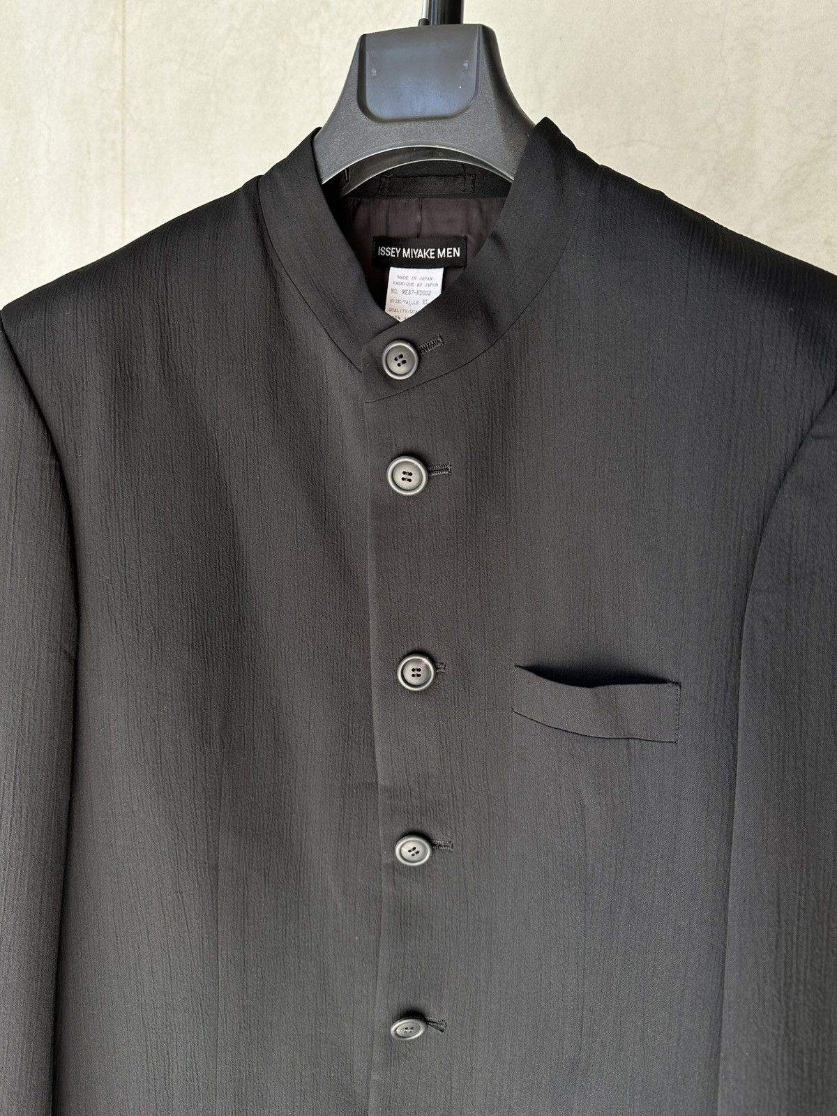 Issey Miyake ISSEY MIYAKE MEN Mao Collar Jacket Blazer Outerwear Size US XL / EU 56 / 4 - 3 Thumbnail