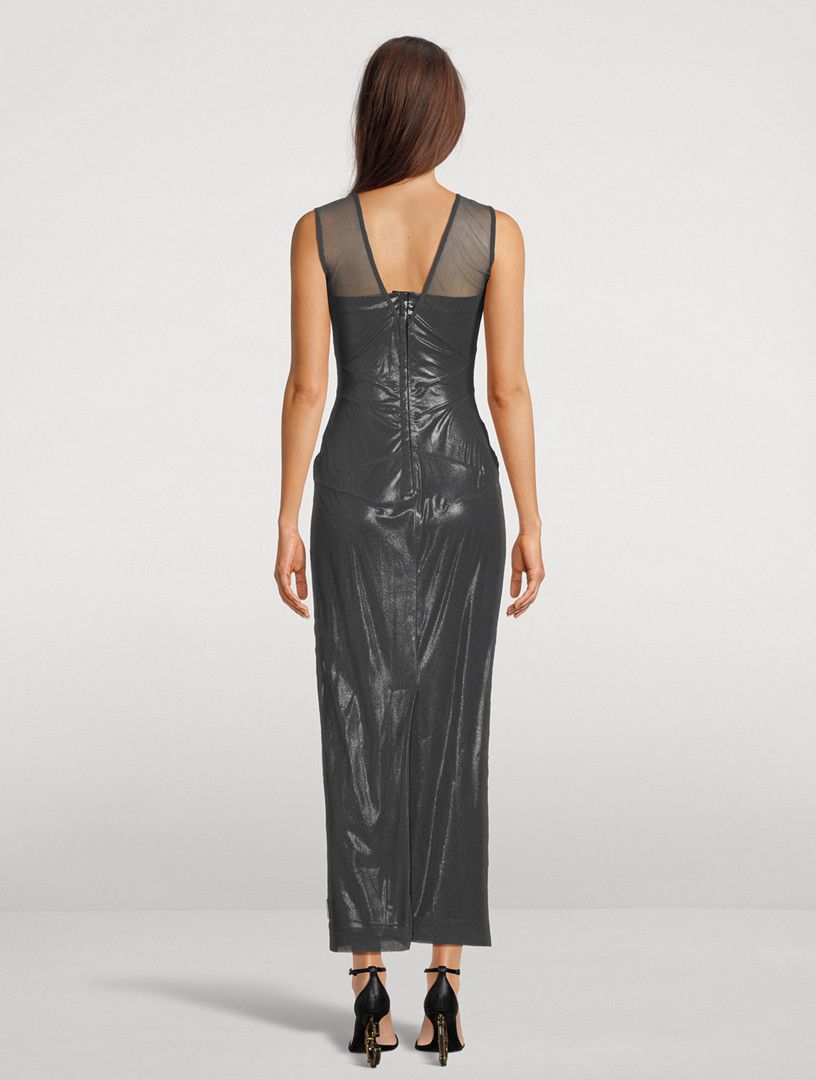 Dolce & Gabbana o1y0825 Maxi Dress in Lead Size M / US 6-8 / IT 42-44 - 3 Thumbnail