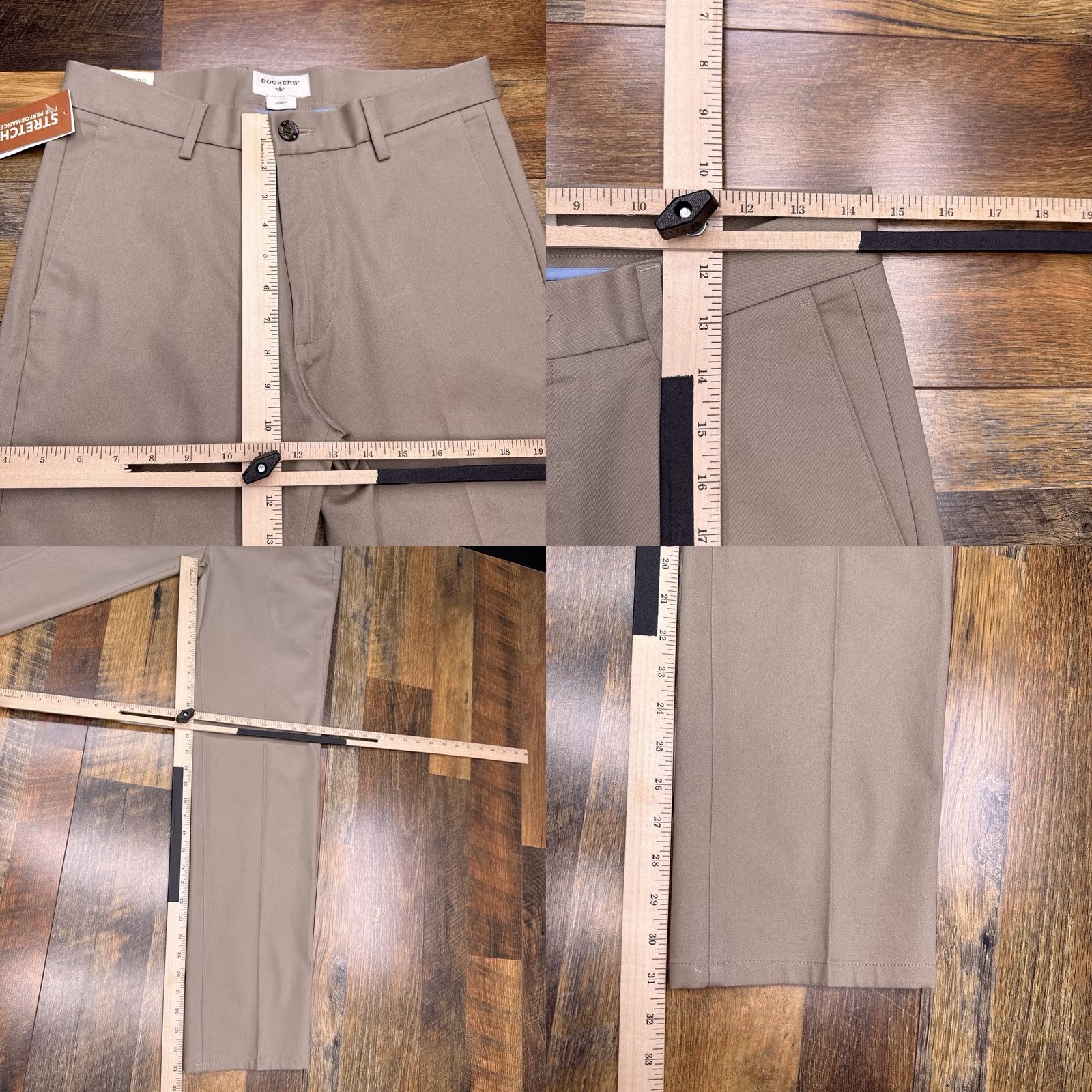Dockers Dockers Signature Khaki Pants Mens 29x32 Tan Slim Performance New Size US 29 - 9 Thumbnail