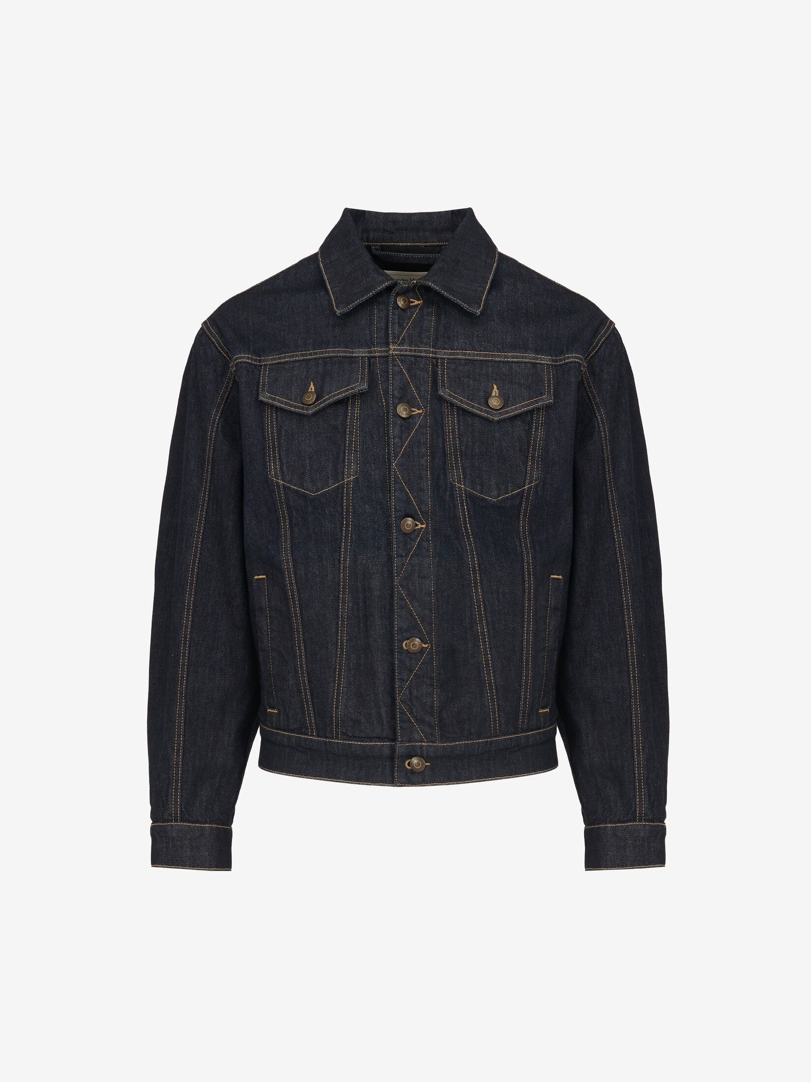 Alexander McQueen o1w1db10725 Dropped Shoulder Denim Jacket in Indigo Size US S / EU 44-46 / 1 - 1 Thumbnail