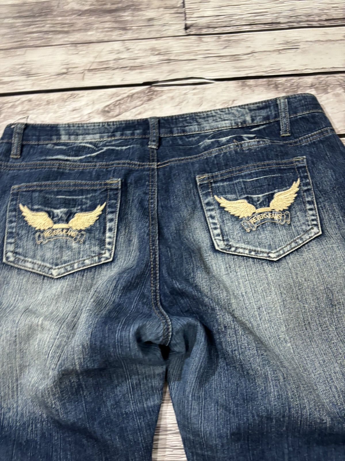 Hysteric Glamour × Japanese Brand y2k Flared Hysteric Glamour Japanese Denim Washed CRazy Size US 34 / EU 50 - 5 Thumbnail