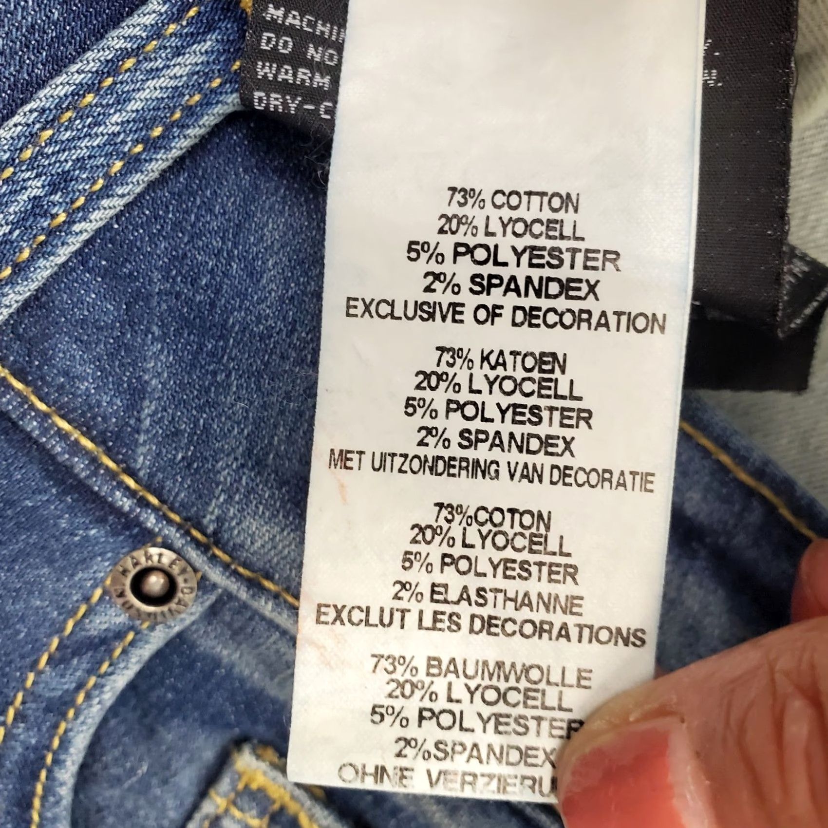 Harley Davidson Harley-Davidson Womens Jeans 30 Blue Denim Stretch Whiskered Straight Boyfriend Size 30 Size 30" / US 8 / IT 44 - 7 Thumbnail