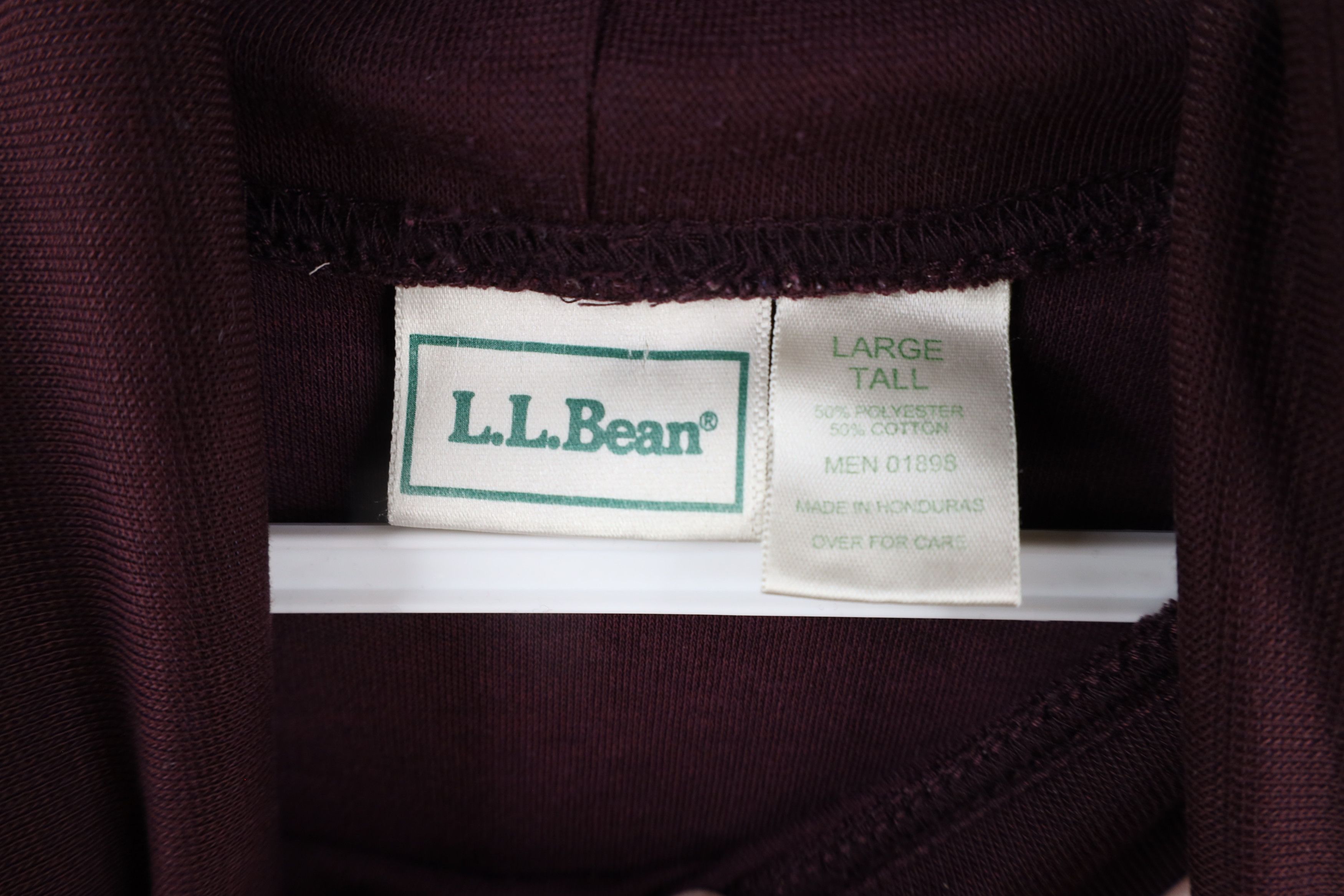 L.L. Bean × Vintage Vintage 90s LL Bean Distressed Turtleneck T-Shirt Purple Size US L / EU 52-54 / 3 - 7 Thumbnail