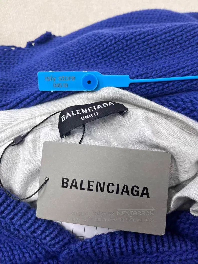 Balenciaga Balenciaga Classic Logo Alphabet Embroidered Ripped Hooded Size US M / EU 48-50 / 2 - 4 Thumbnail