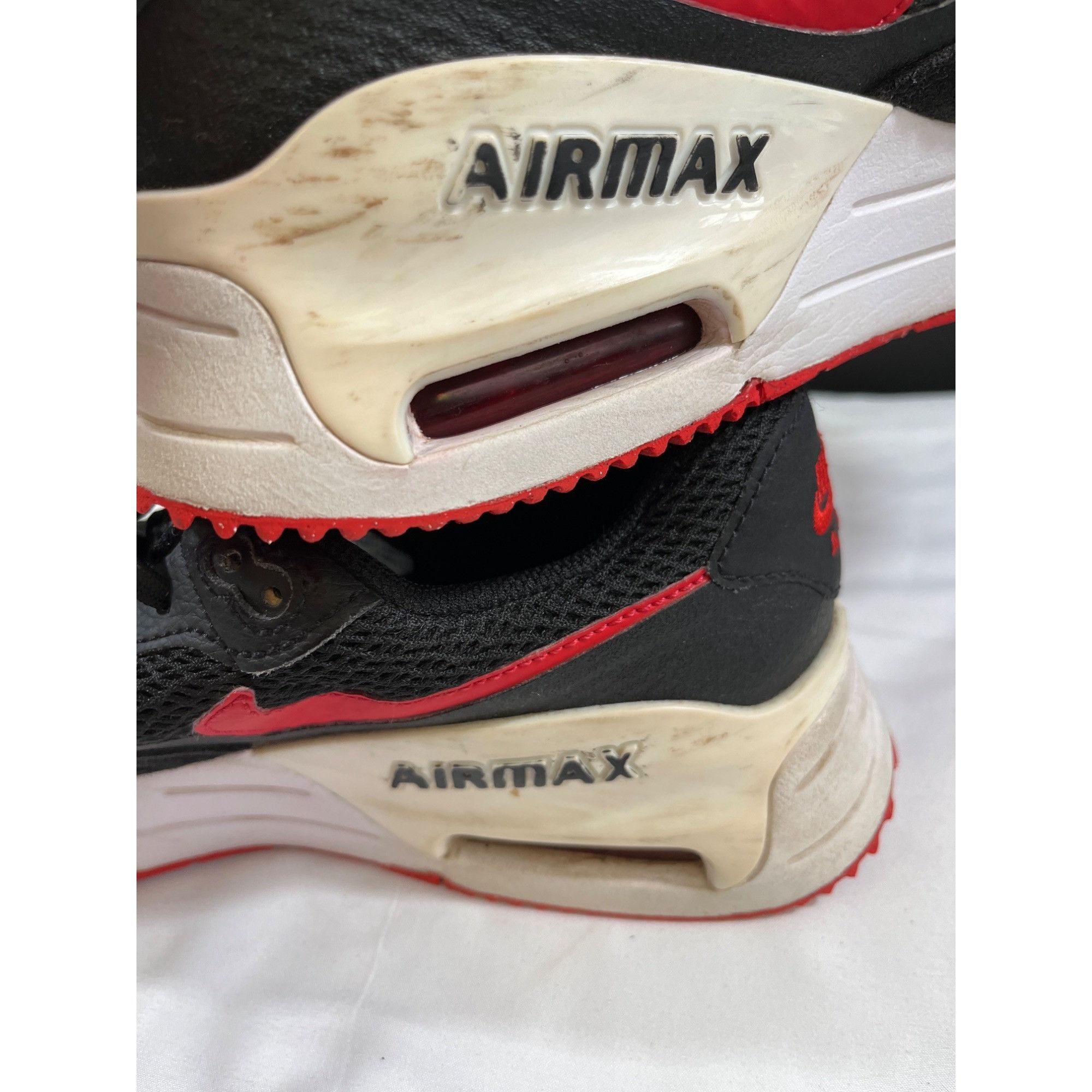Nike Nike Air Max System Mens Black Running Sneakers Size 8.5 SKU Size US 8.5 / EU 41-42 - 7 Thumbnail