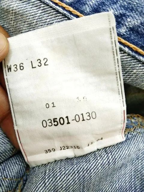 Levi's Vintage Levi's 501 Straight Leg Distressed Blue Washed 36x32 Size US 36 / EU 52 - 7 Thumbnail