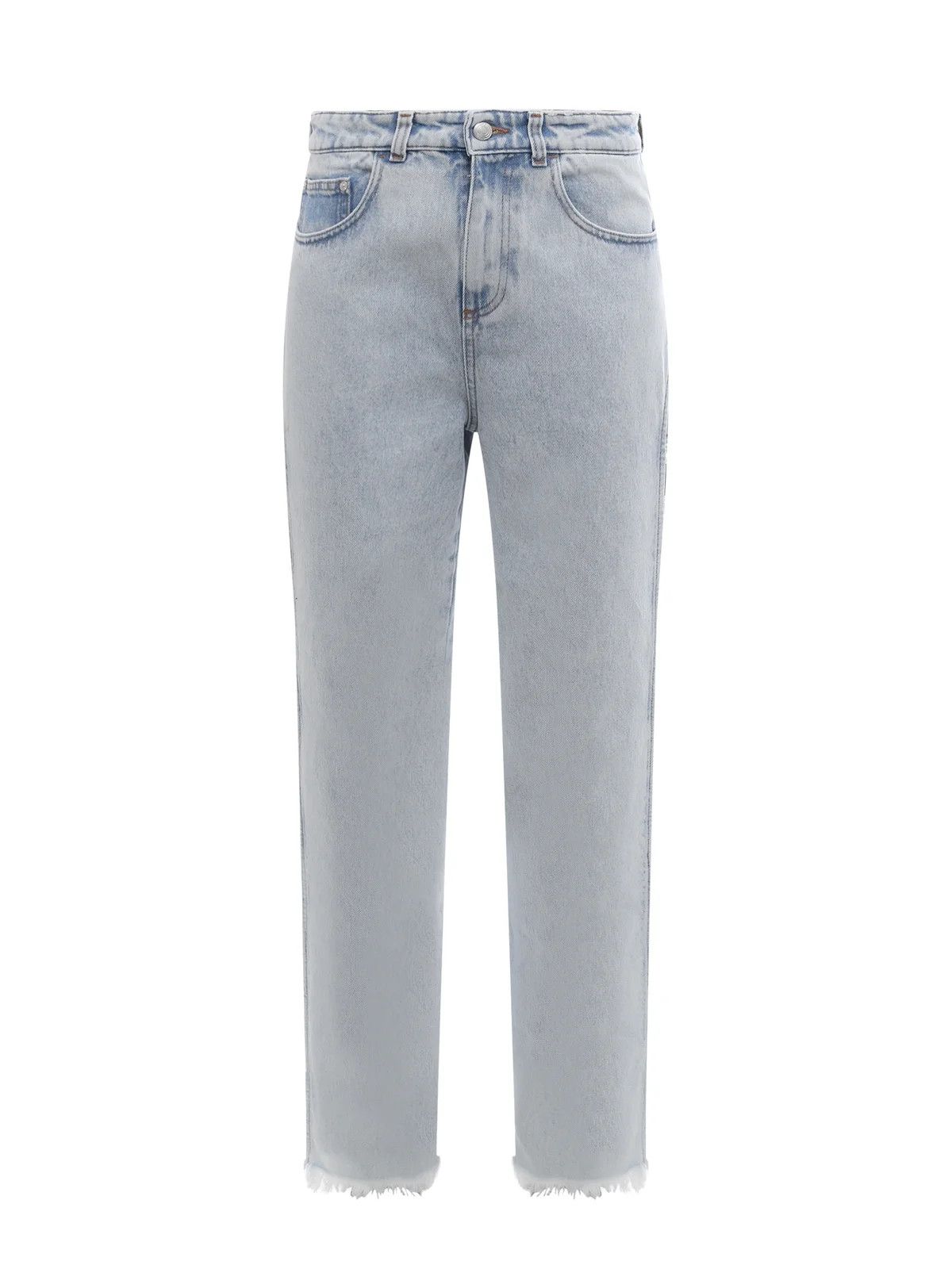image of Gcds O1Mle0524 Bling Stone Denim Jeans In Light Blue, Women's (Size 26)