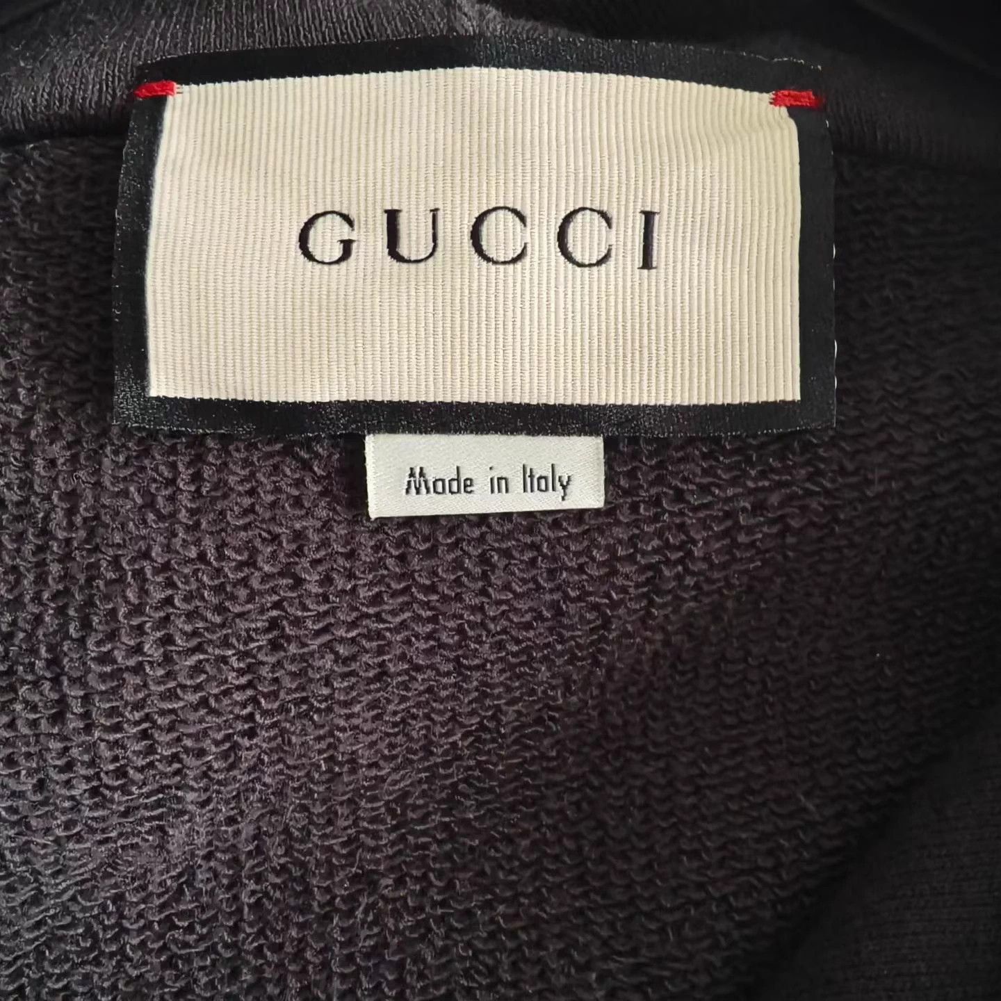 Gucci GUCCI logo print hoodie men's black size S Size US S / EU 44-46 / 1 - 3 Thumbnail