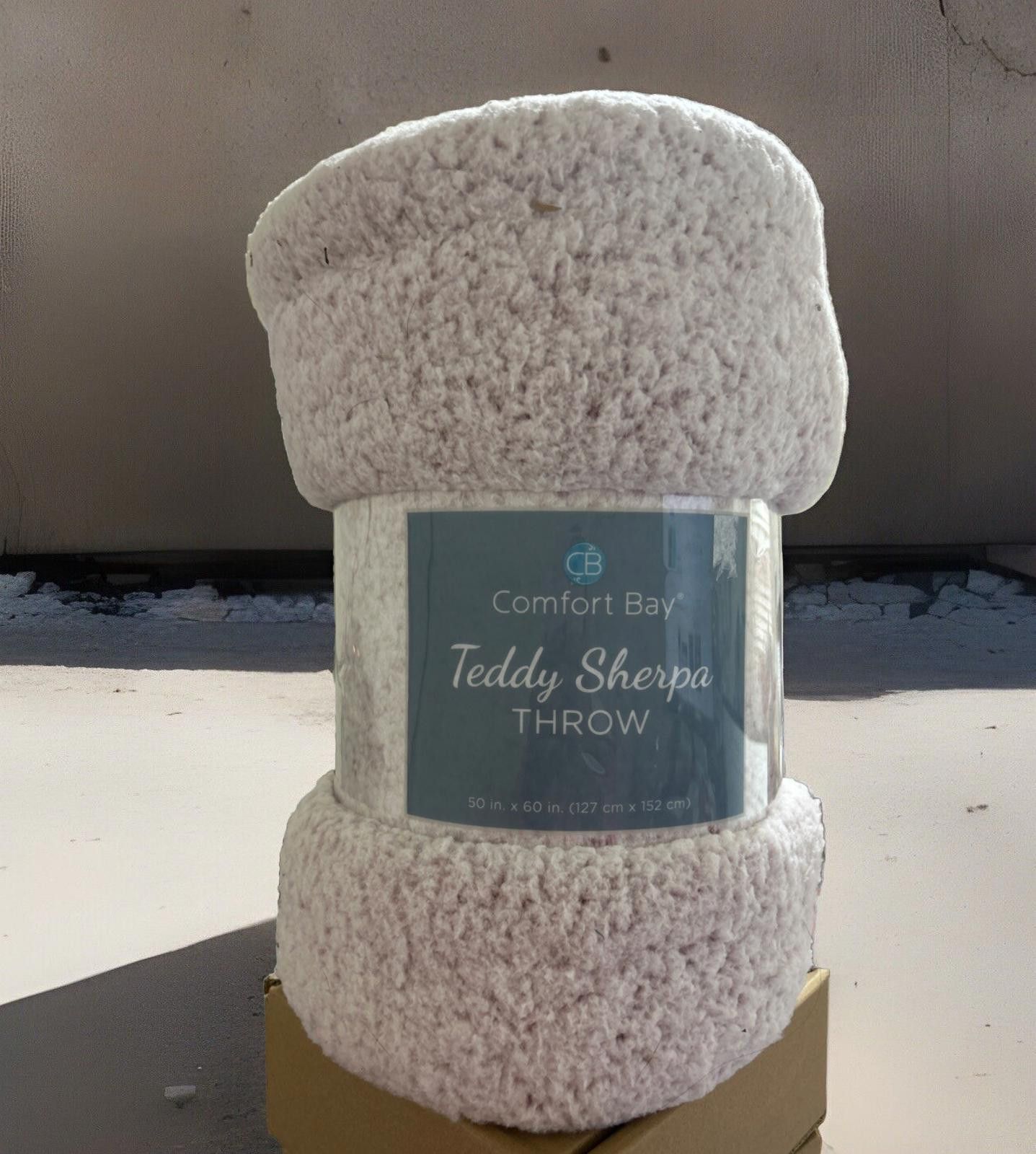 Designer One Comfort Teddy Sherpa Fleece Throw Blanket 50” x 60" Size ONE SIZE - 2 Thumbnail