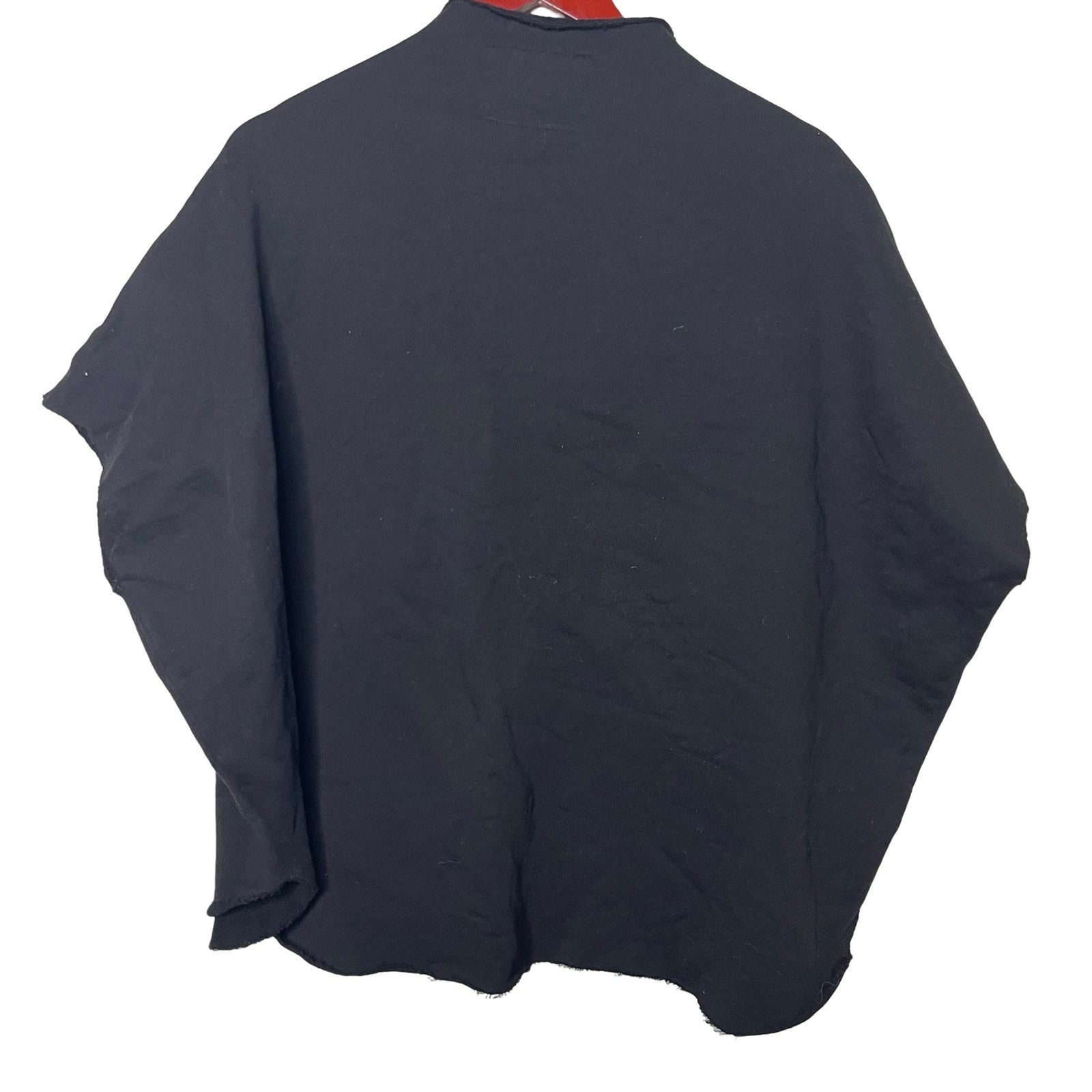 Frank & Eileen Frank & Eileen Audrey Funnel Neck Capelet Sweatshirt Black Size ONE SIZE - 4 Thumbnail
