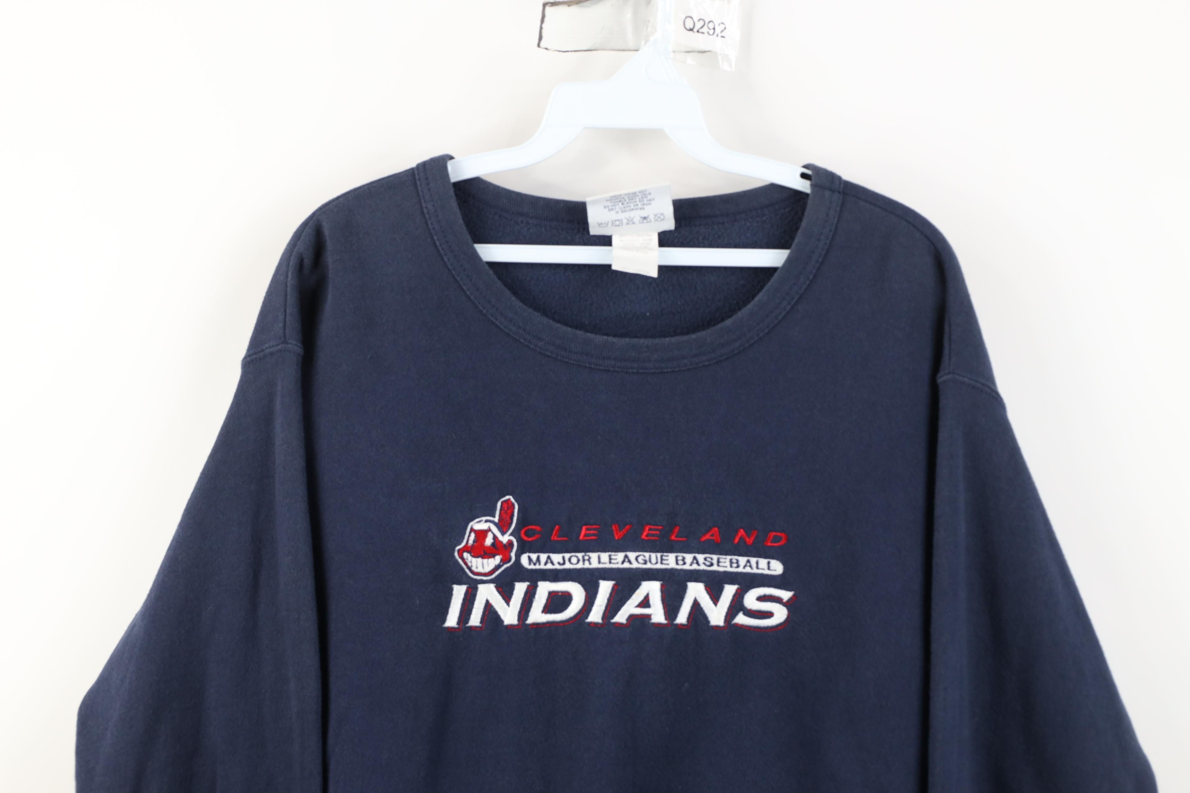Vintage Vintage 90s Chief Wahoo Cleveland Indians Sweatshirt USA Size M / US 6-8 / IT 42-44 - 2 Thumbnail