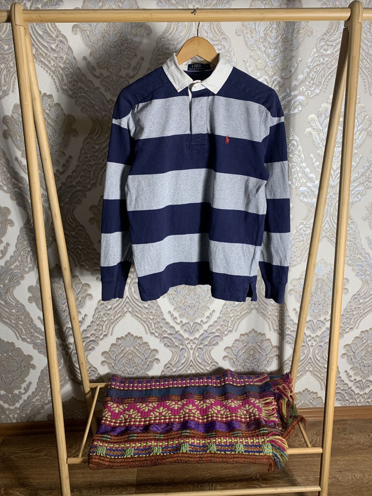 Polo Ralph Lauren VINTAGE POLO RALPH LAUREN RETRO DESIGNER RUGBY USA Y2K 90s Size US S / EU 44-46 / 1 - 1 Thumbnail