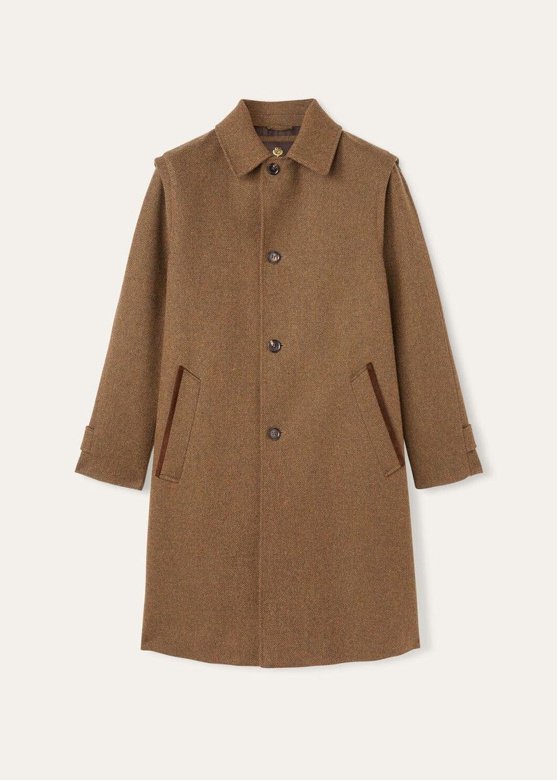 Loro Piana o1w1db10226 FAO8052 Savile Coat in Brown Size US XL / EU 56 / 4 - 1 Thumbnail