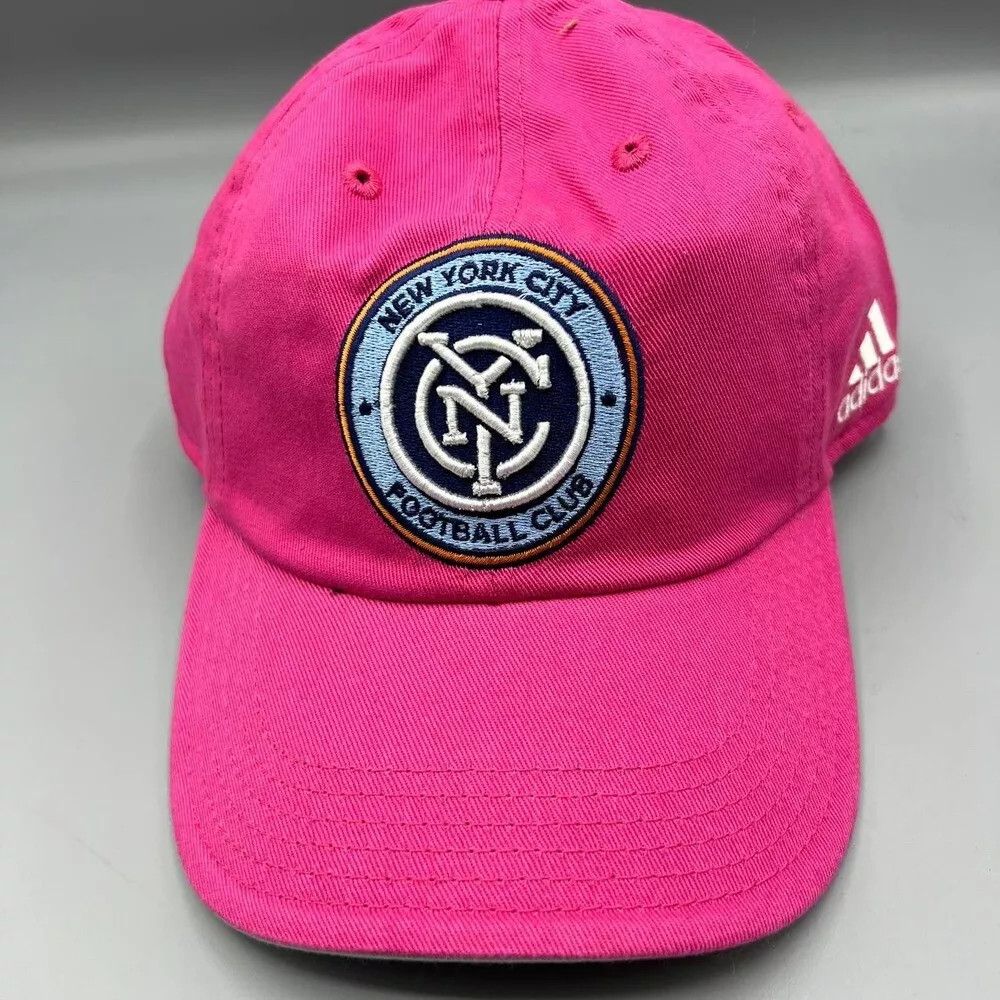 Adidas New York City FC Hat Women Adidas MLS Strap Back Cap New Size ONE SIZE - 1 Thumbnail