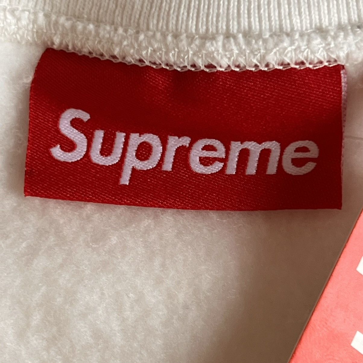 Supreme M Supreme washed box logo 25crewneck white hoodie sweatshirt Size US M / EU 48-50 / 2 - 16 Thumbnail