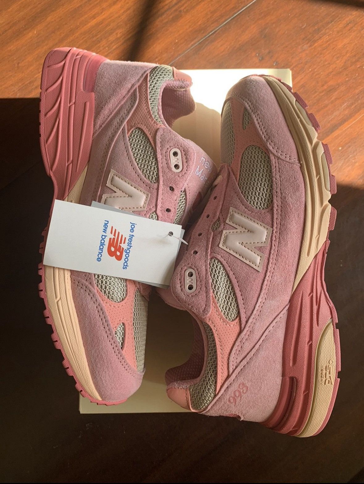 Joe Freshgoods × New Balance New Balance 993 Joe FreshGoods Performance Art Powder Pink Size US 9.5 / EU 42-43 - 5 Thumbnail