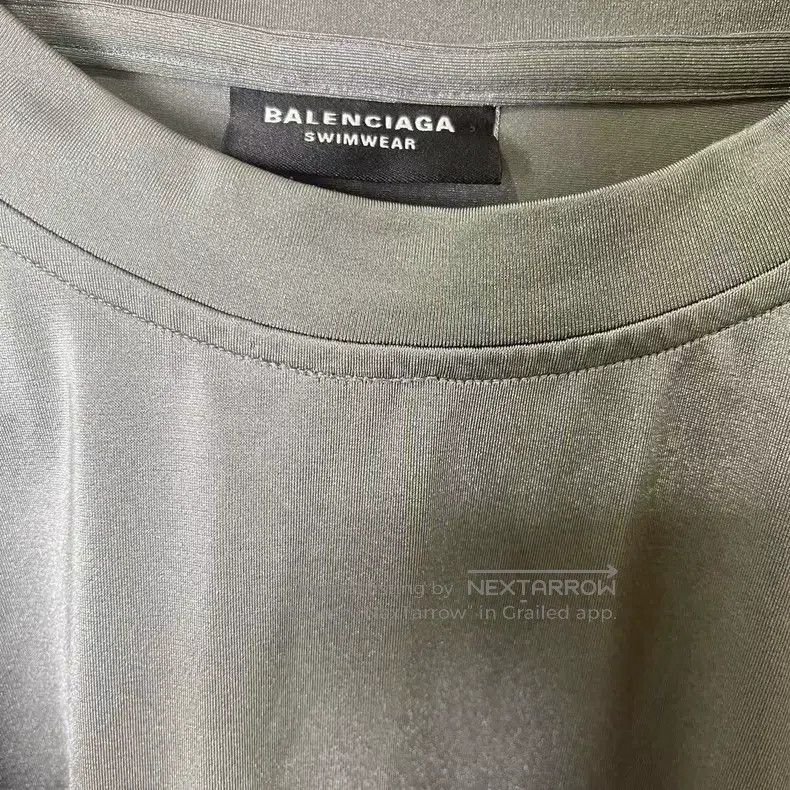 Balenciaga Balenciaga Silver Grey Quick-Dry Short Sleeve T-Shirt with Size US M / EU 48-50 / 2 - 4 Thumbnail