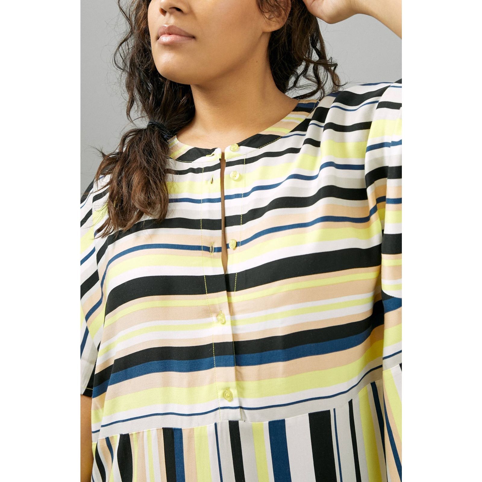 Anthropologie New Anthropologie Peter Som Naxos Striped Tunic Dress $148 Size XXL / US 16-18 / IT 52-54 - 4 Thumbnail