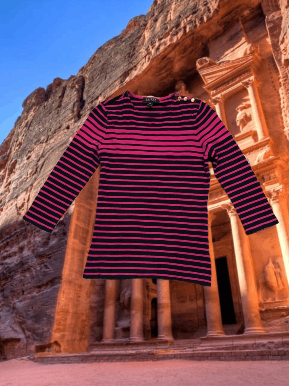 Lauren Ralph Lauren Y2K striped Long Sleeve Vintage Lauren Ralph Lauren Size XS / US 0-2 / IT 36-38 - 1 Thumbnail