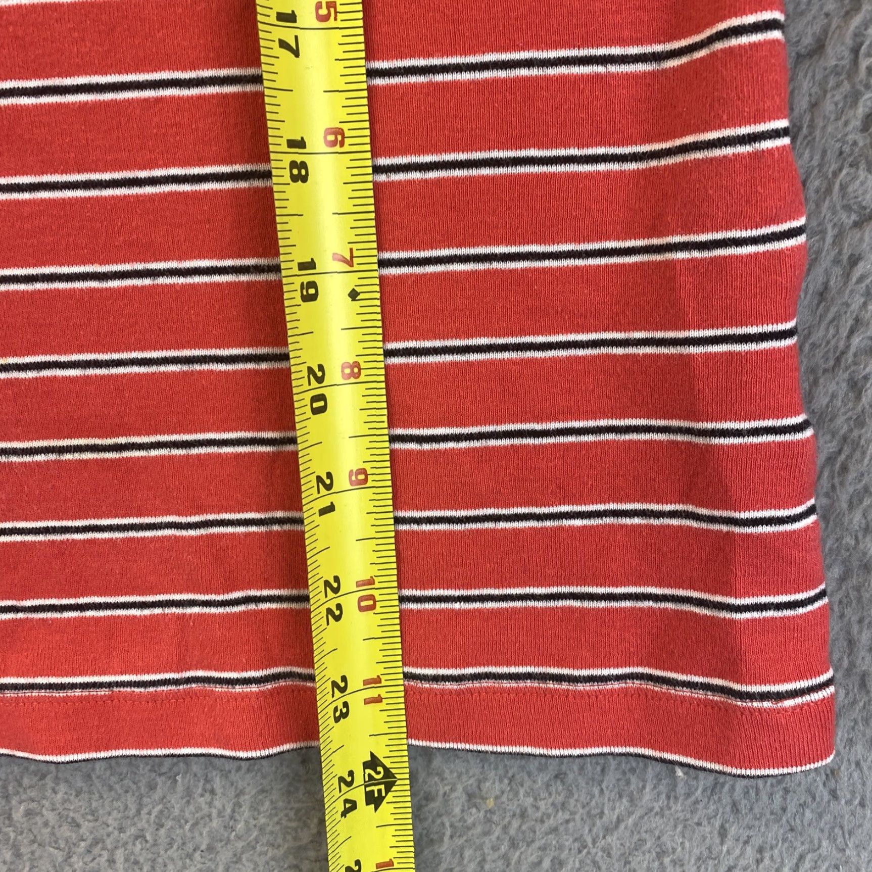 Tommy Hilfiger Tommy Hilfiger T-Shirt Women L Orange Short Sleeve V-Neck Cotton Logo Embroidered Casual MTM 69-15 Size L / US 10 / IT 46 - 5 Thumbnail