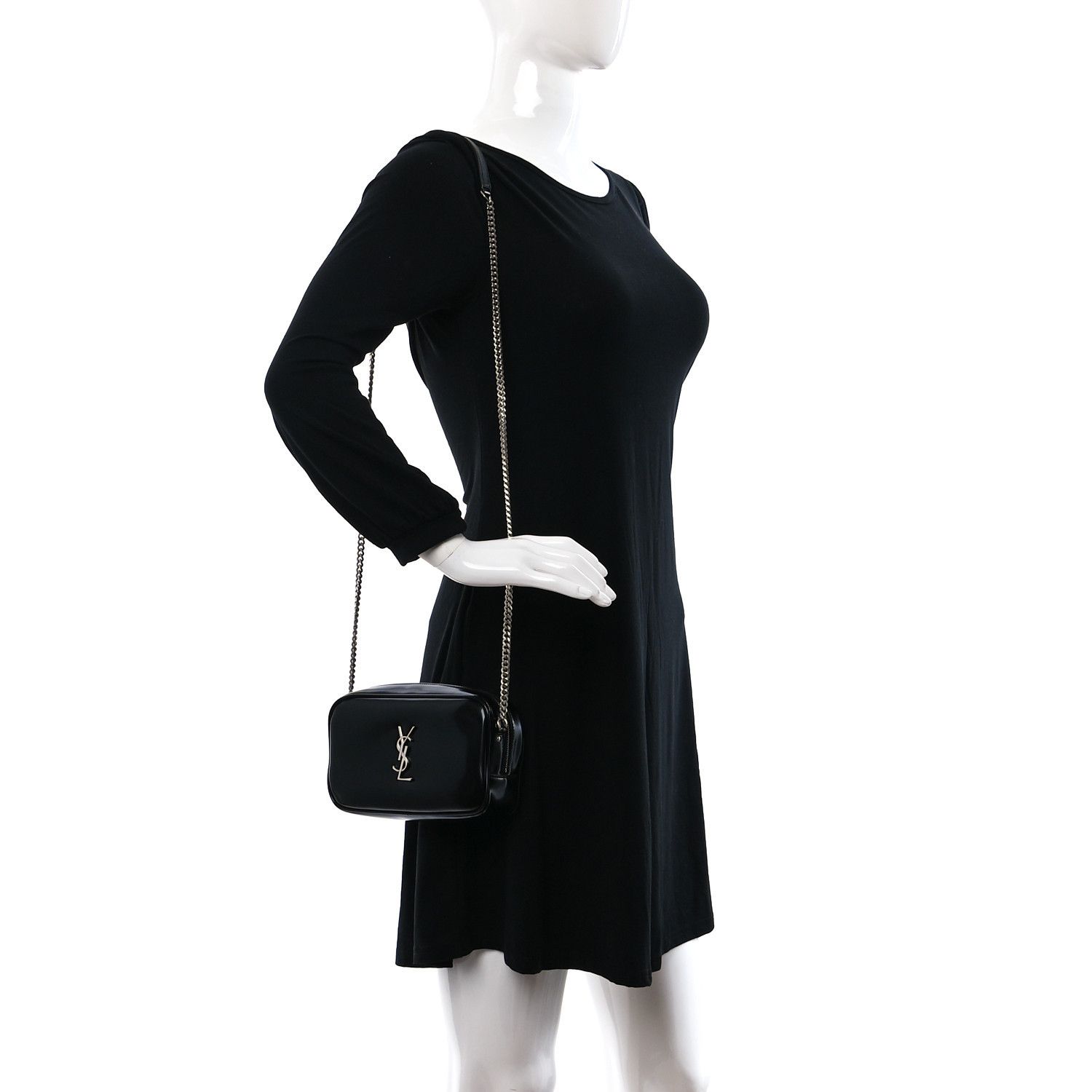 Saint Laurent Paris o1b1hav110125 Size: OS / Mini Lou Camera Bag in Black Size ONE SIZE - 3 Thumbnail