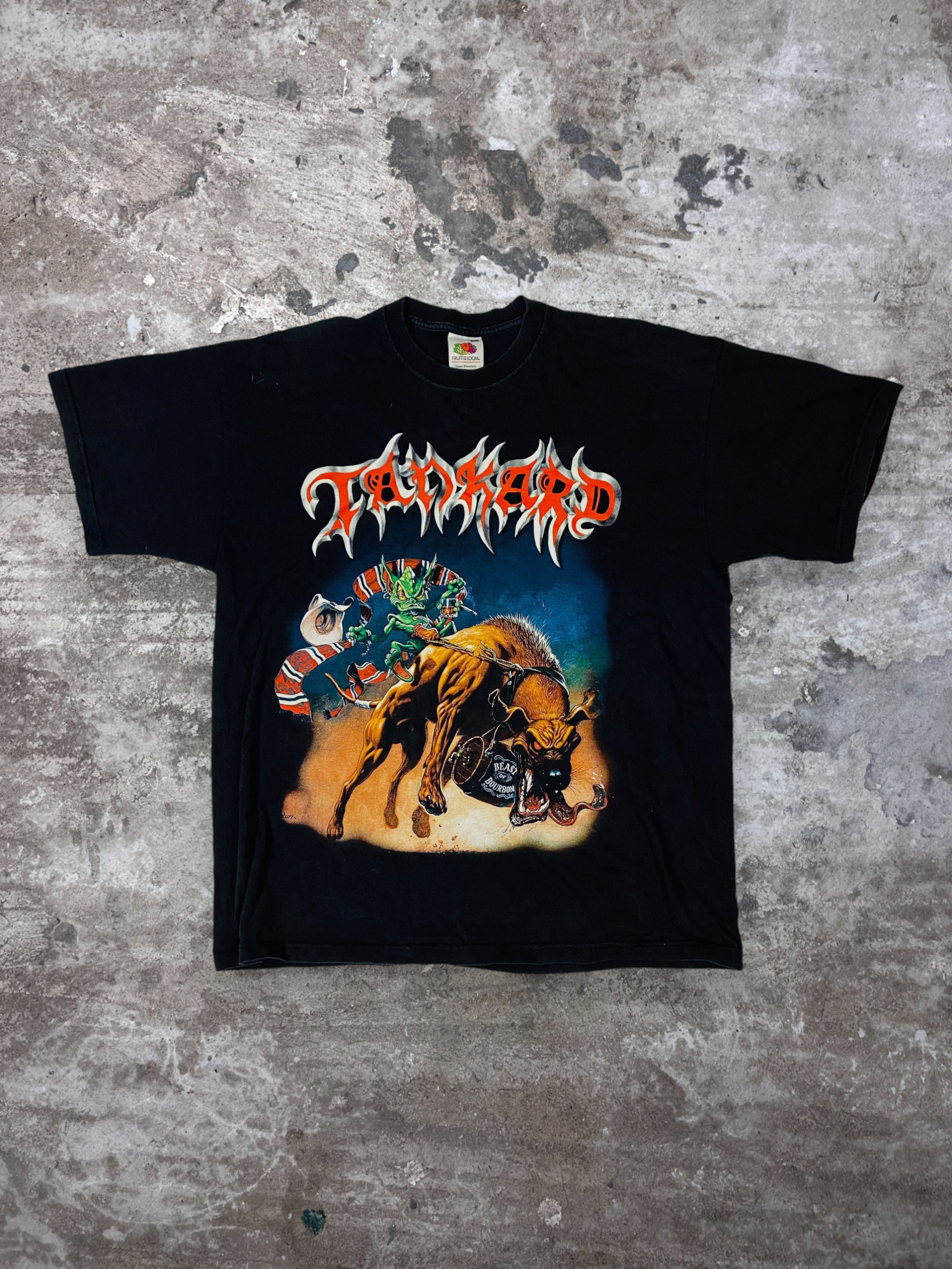 Band Tees DIE WITH A BEER IN YOUR HAND! RARE 2004 TANKARD TEE - № 305 Size US XL / EU 56 / 4 - 2 Thumbnail