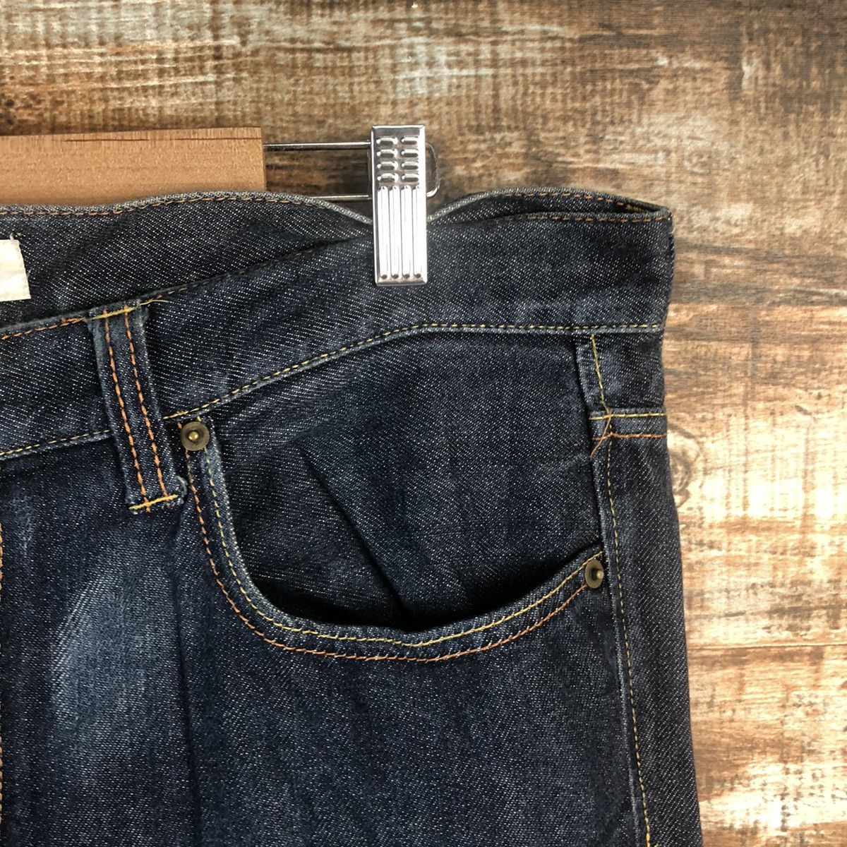 Japanese Brand DL Real Standard Blue Denim Pants #C269 Size US 35 - 8 Thumbnail