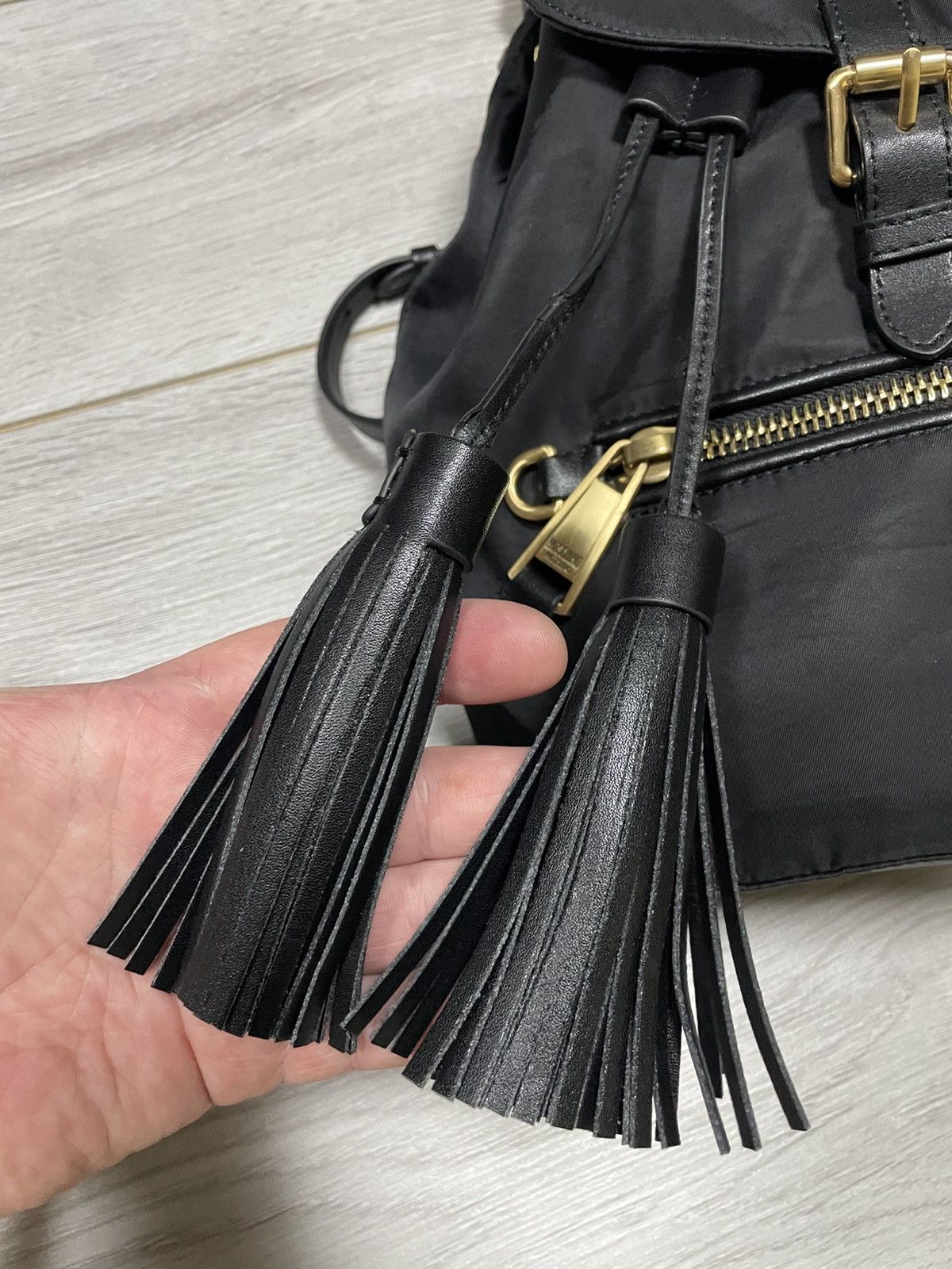 Moschino Moschino big gold logo backpack spell out Size ONE SIZE - 15 Thumbnail