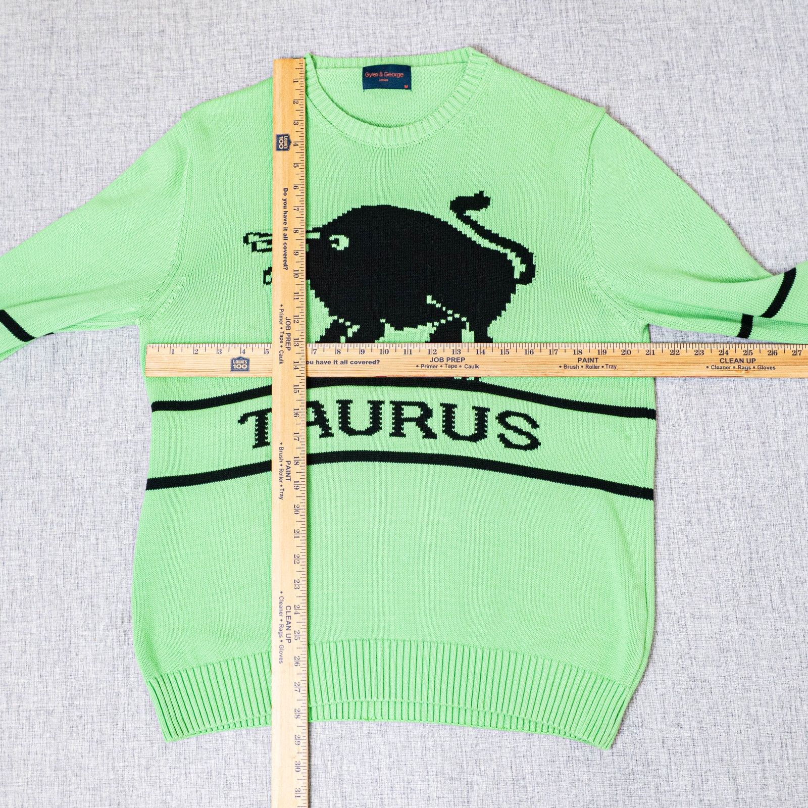 Other GYLES & GEORGE Taurus Sweater Black Green cotton knit M Size US M / EU 48-50 / 2 - 7 Thumbnail