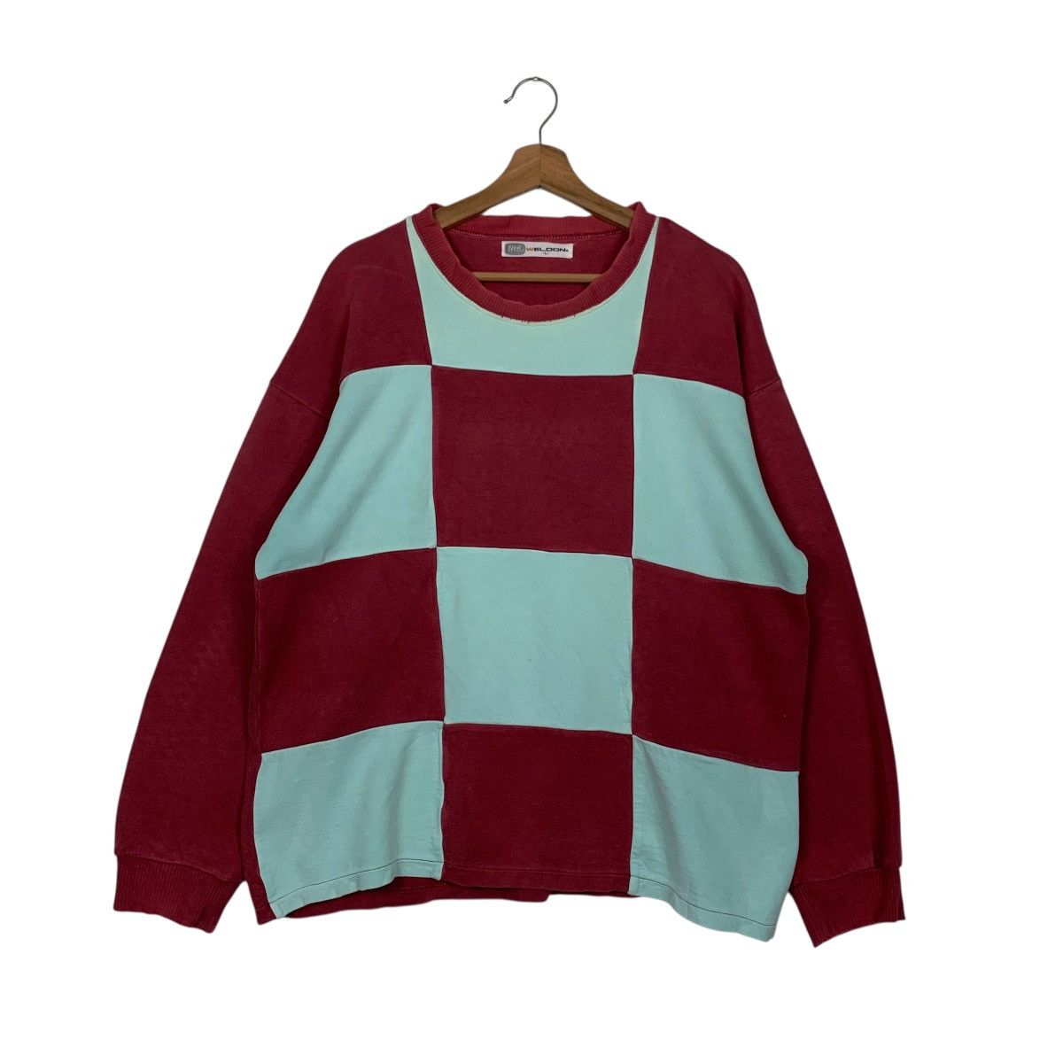 Japanese Brand Vintage WELDON Check Crewneck Sweatshirt #2944-C133 Size US L / EU 52-54 / 3 - 1 Thumbnail