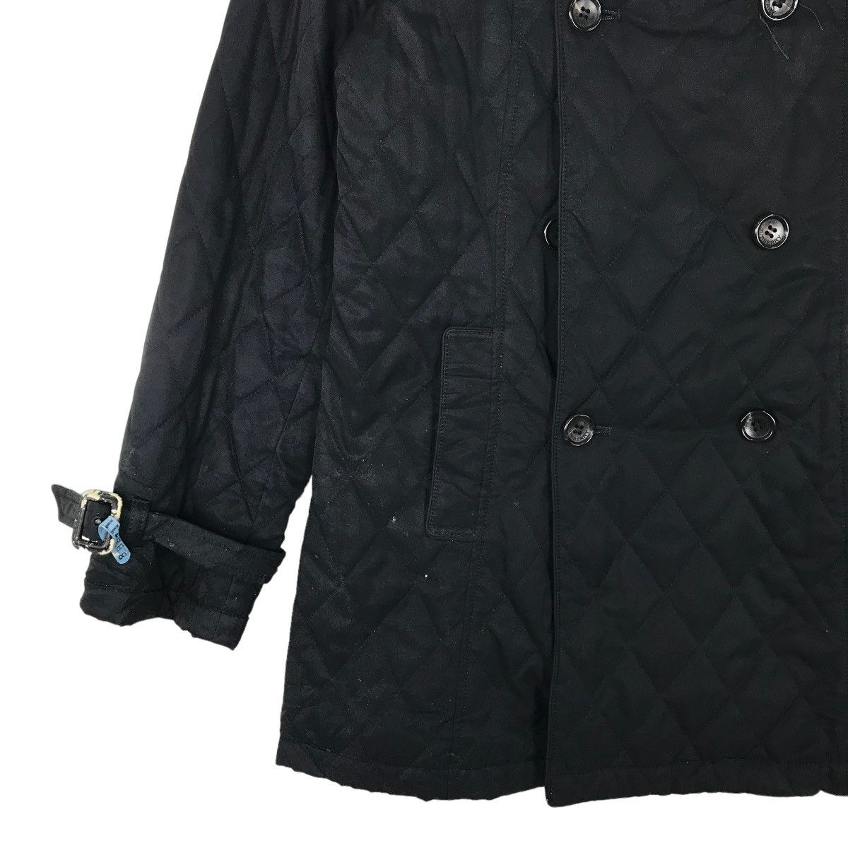 Burberry 💥 BURBERRY QUILTED DOUBLE BREAST BELT JACKET Size US S / EU 44-46 / 1 - 2 Thumbnail