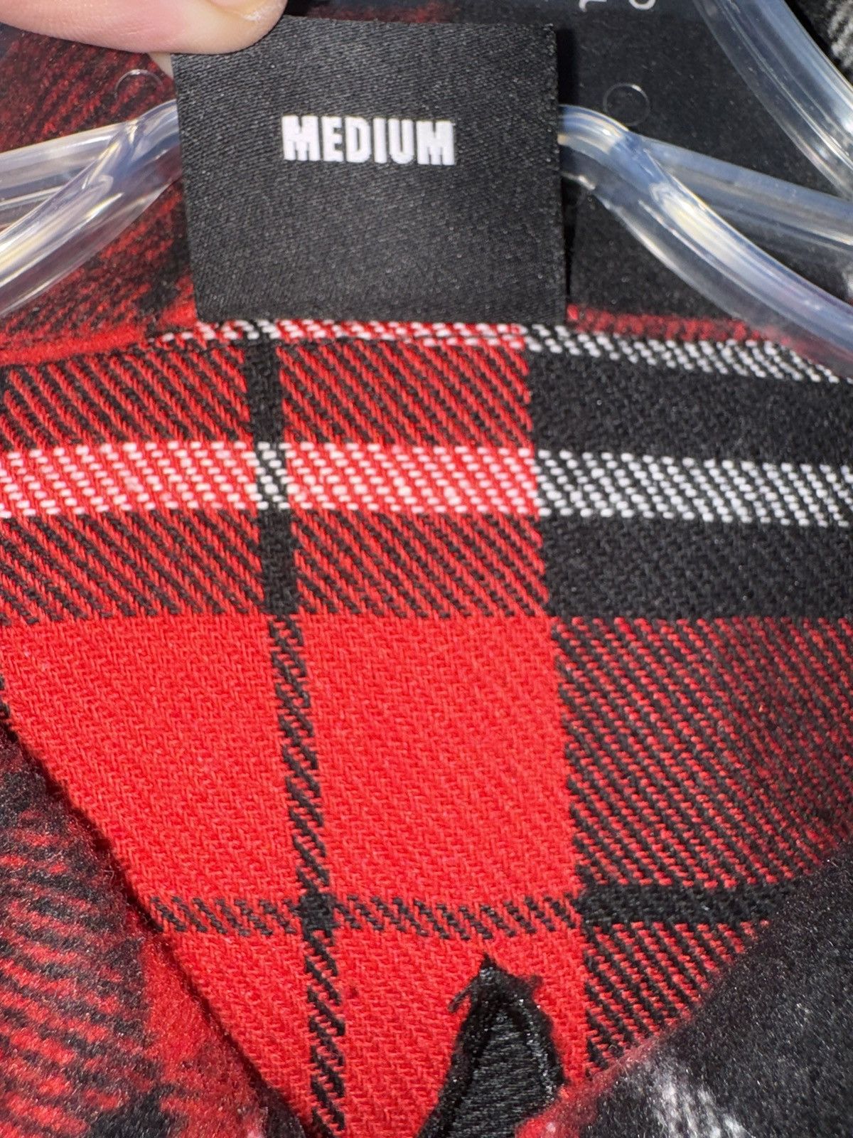 Revenge Red Embroidered Revenge Flannel Size US M / EU 48-50 / 2 - 6 Thumbnail