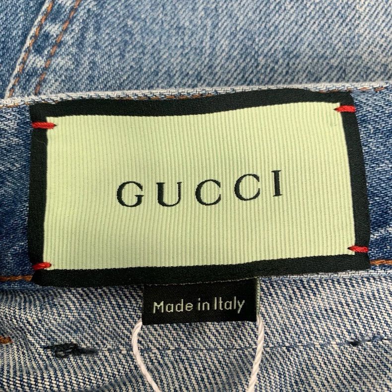Gucci Gucci Size 25 Leather logo letter apple pattern embroidery Size US 26 / EU 42 - 6 Thumbnail