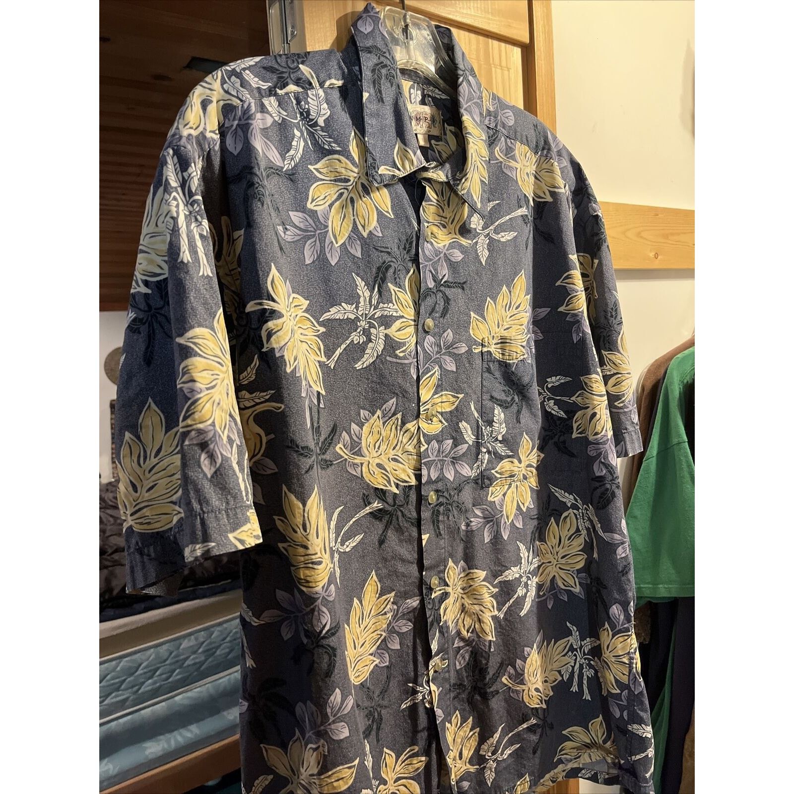 Campia Moda Campia Moda Men’s L Blue Floral SS Cotton Hawaiian Shirt Size US L / EU 52-54 / 3 - 6 Thumbnail