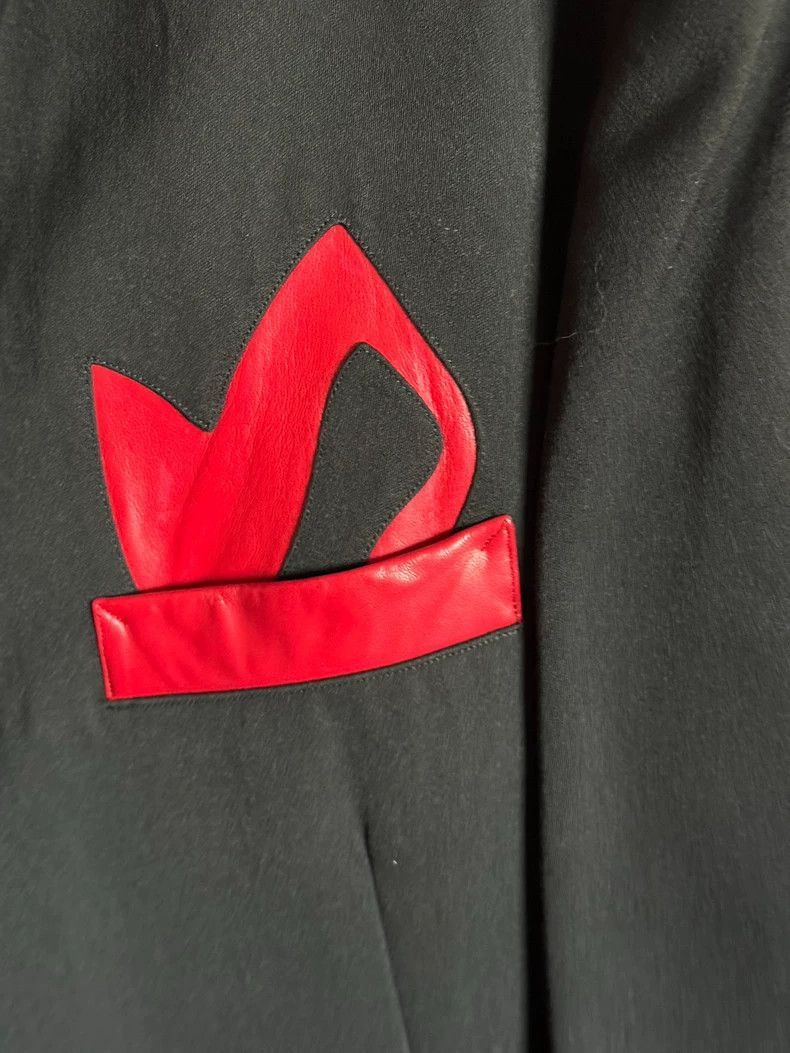 Yohji Yamamoto Yohji Yamamoto Yohji Yamamoto Black Blazer with Red Detail Size US M / EU 48-50 / 2 - 6 Thumbnail