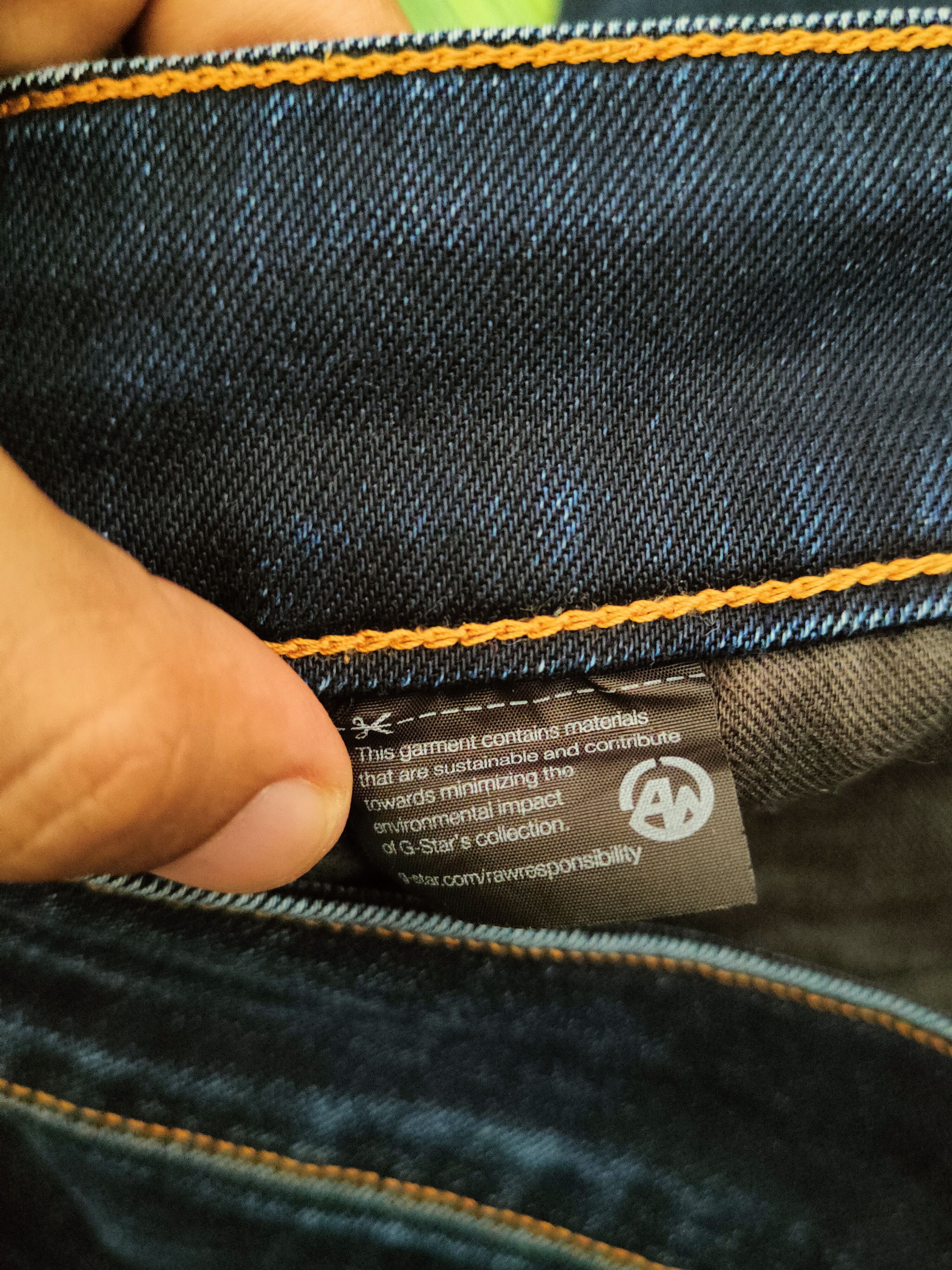 G-Star DL G-star Raw Dark Blue Distressed Ripped Jeans #S2889 Size US 33 - 16 Thumbnail