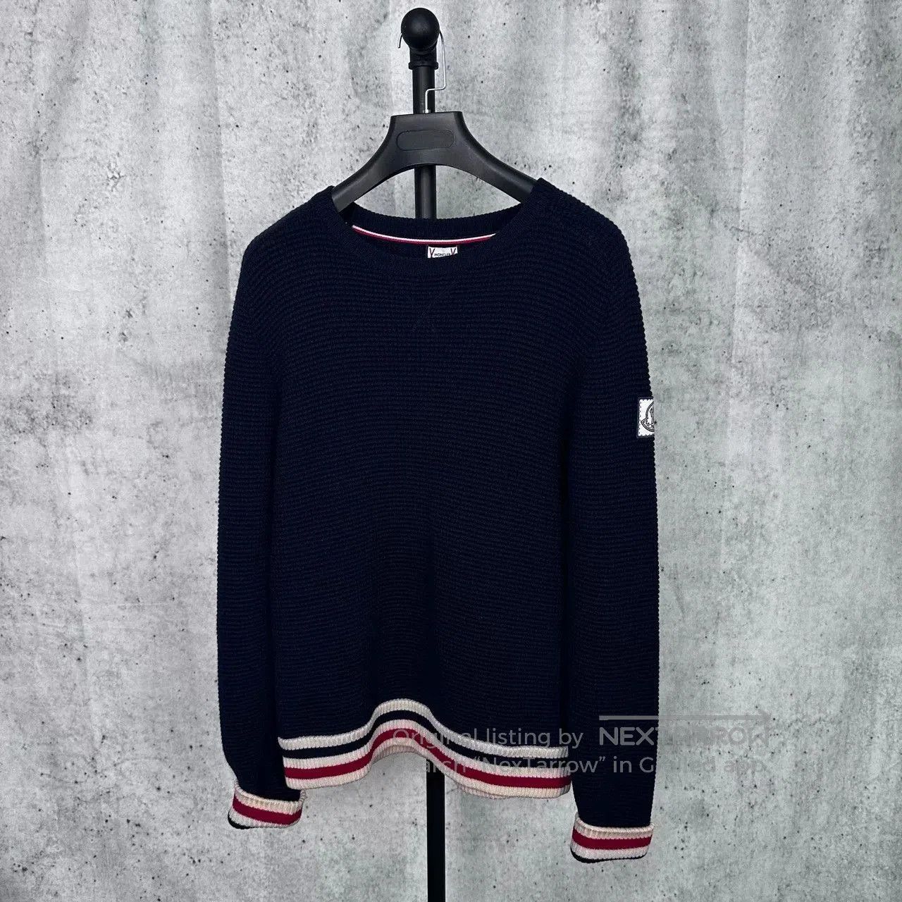 Japanese Brand Moncler Thom Browne Striped Sleeve Sweater. Size US M / EU 48-50 / 2 - 1 Thumbnail