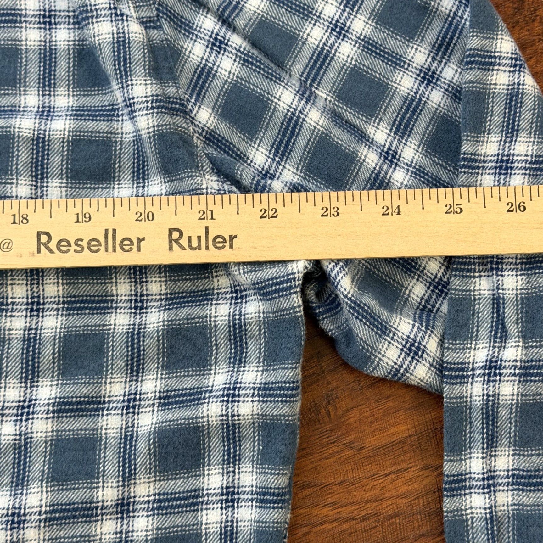Wrangler VINTAGE Wrangler Shirt Mens L Blue Plaid Flannel Pearl Snap Long Sleeve Cotton Wrancher Size US L / EU 52-54 / 3 - 6 Thumbnail