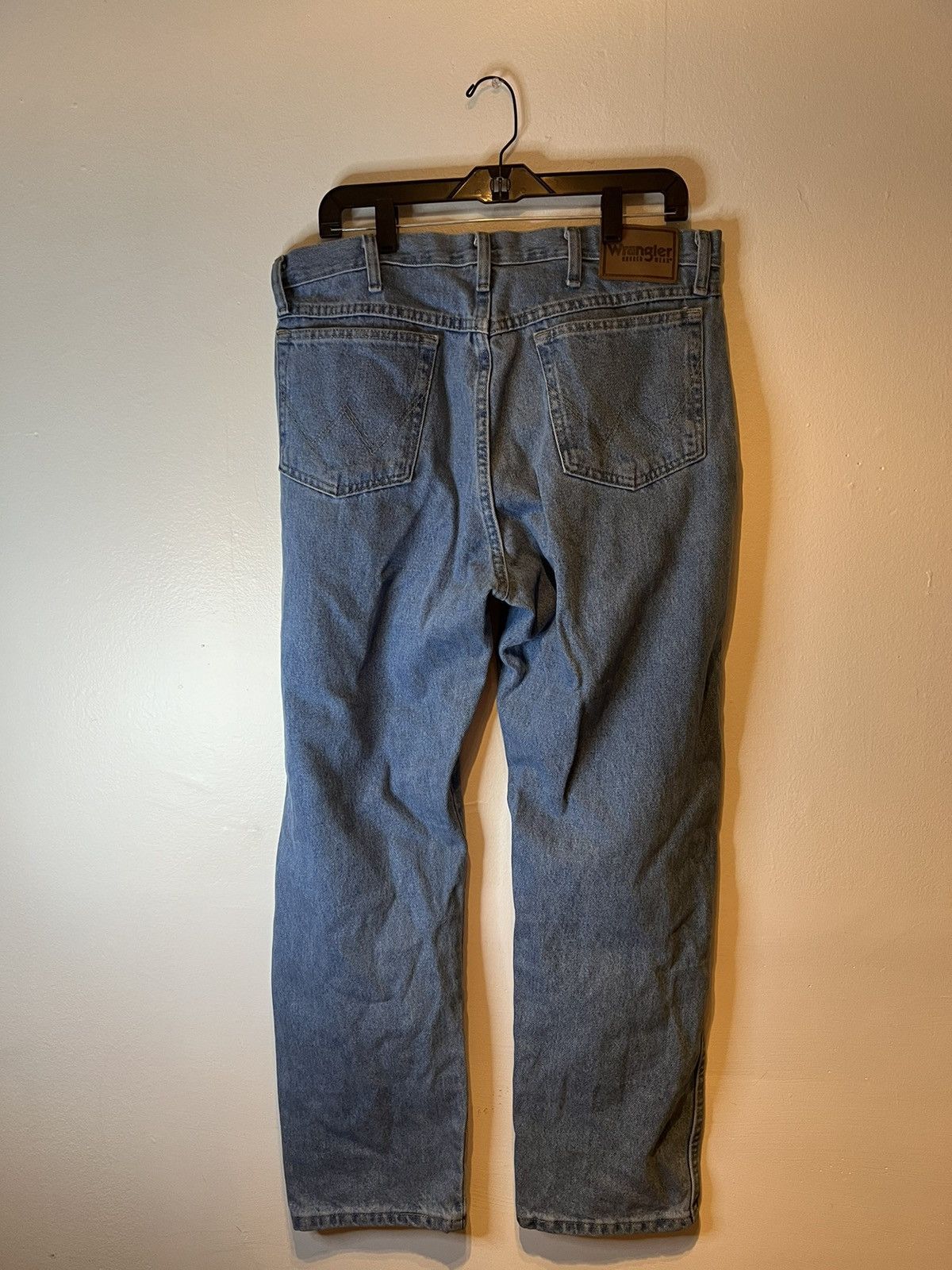 Wrangler Wrangler Mens Jeans Blue Tag Size (36x30) Relaxed Straight Size US 36 / EU 52 - 4 Thumbnail