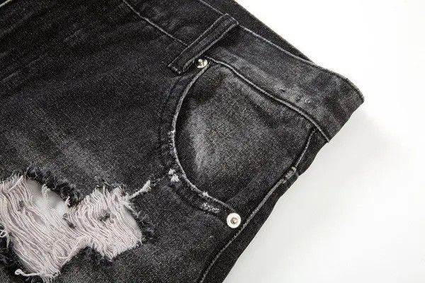 VIBE Baggy Washed Distressed Denim Jeans Size US 32 / EU 48 - 6 Thumbnail