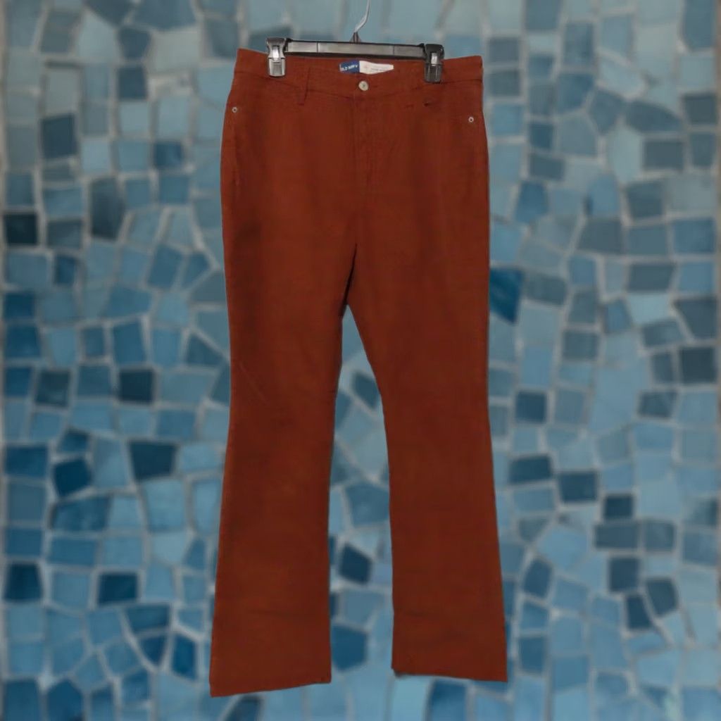 Old Navy Old Navy Extra High Rise Kicker Bootcut Corduroy Brown Pants 12 Regular Women Vintage No N/A Size 34" / US 12 / IT 48 - 1 Thumbnail