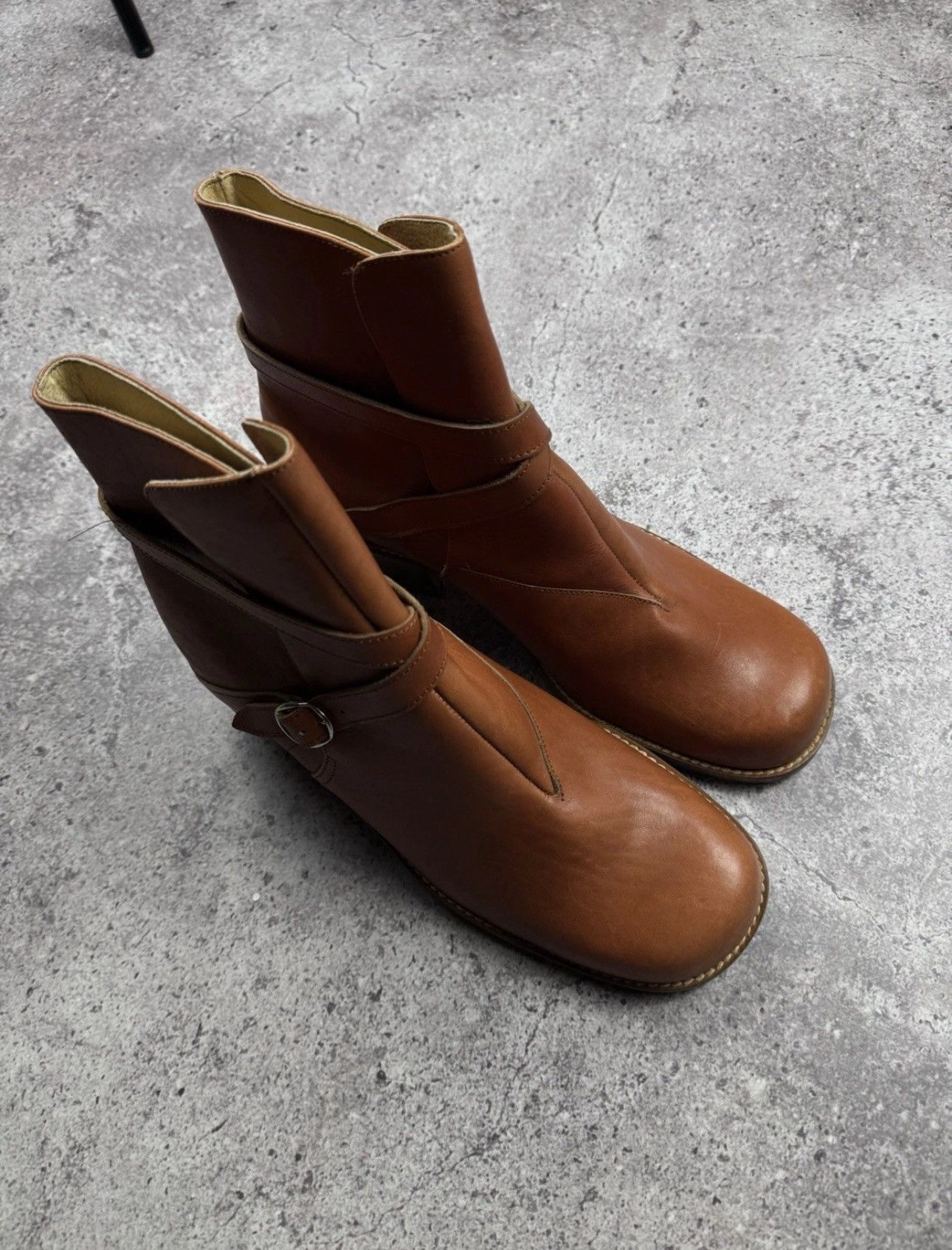A.S.98 STRAPS BELTED A.S 98 style Boots Leather Style Rick Owens Size US 11 / EU 44 - 13 Thumbnail